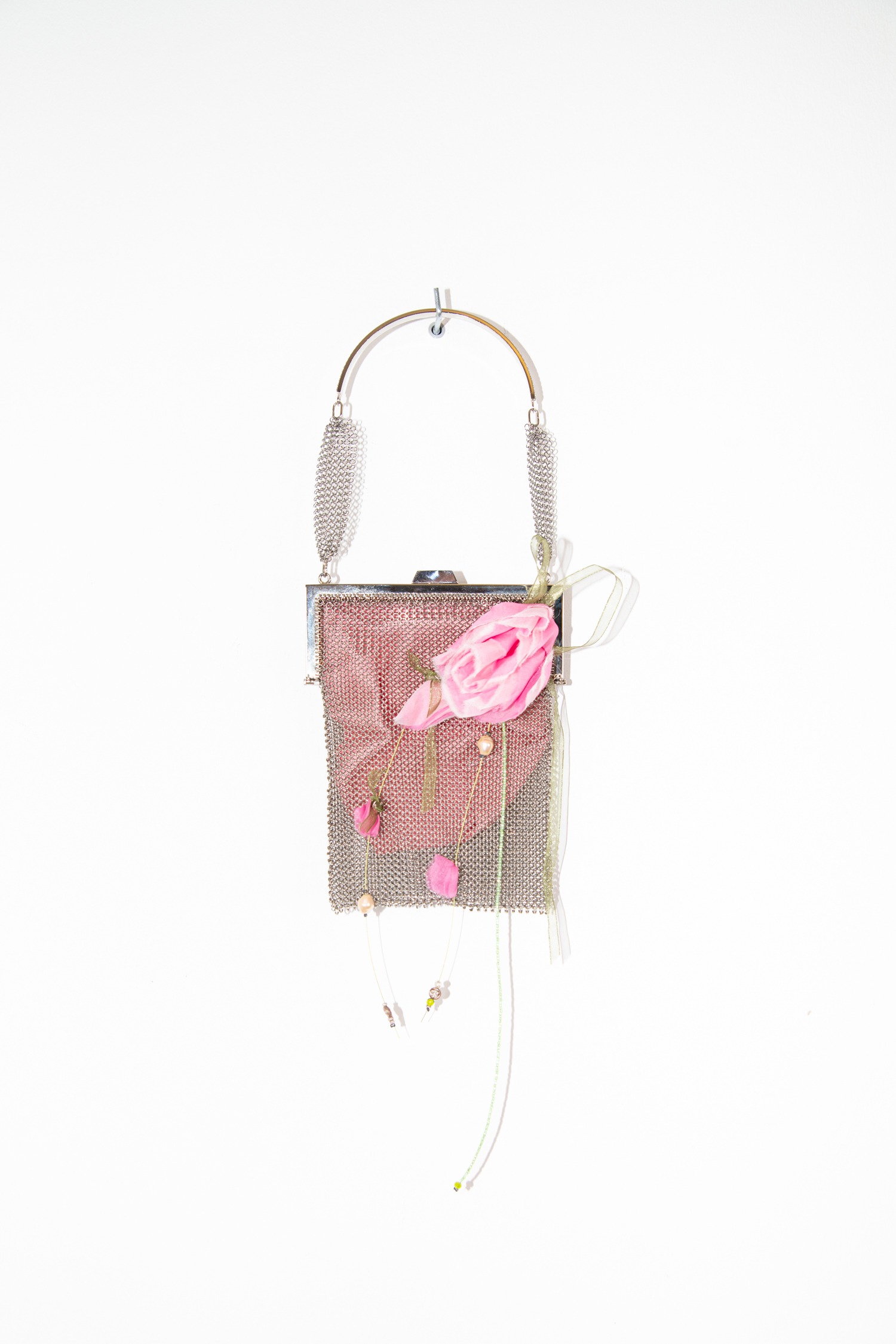 Escada Mini-Handtasche mit Metall und Rosen