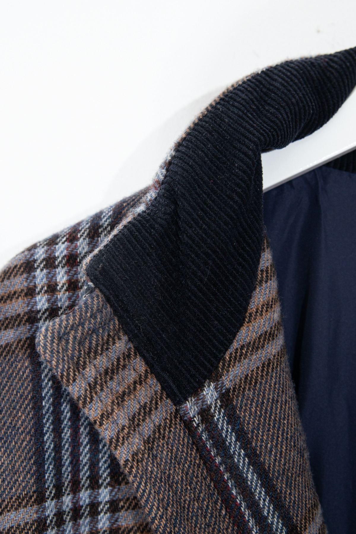 Etro Jacke mit Karomuster in Braun und Blau