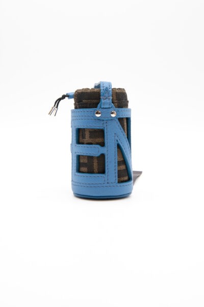 Fendi Taschenanhänger "Charm Secciello" in Blau und Braun