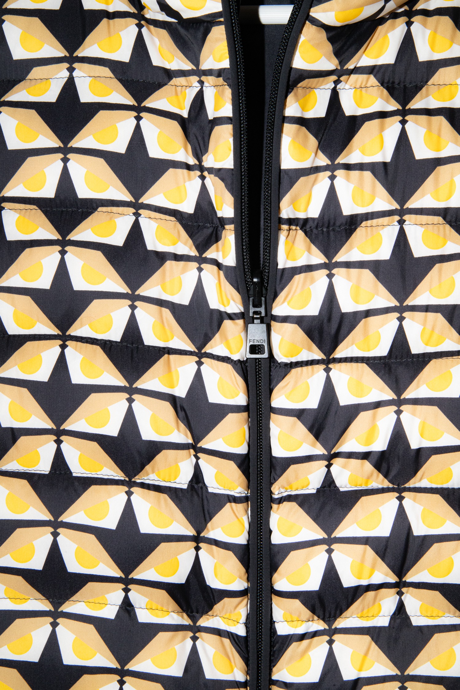 Fendi Wendejacke in Schwarz, Gelb und Beige