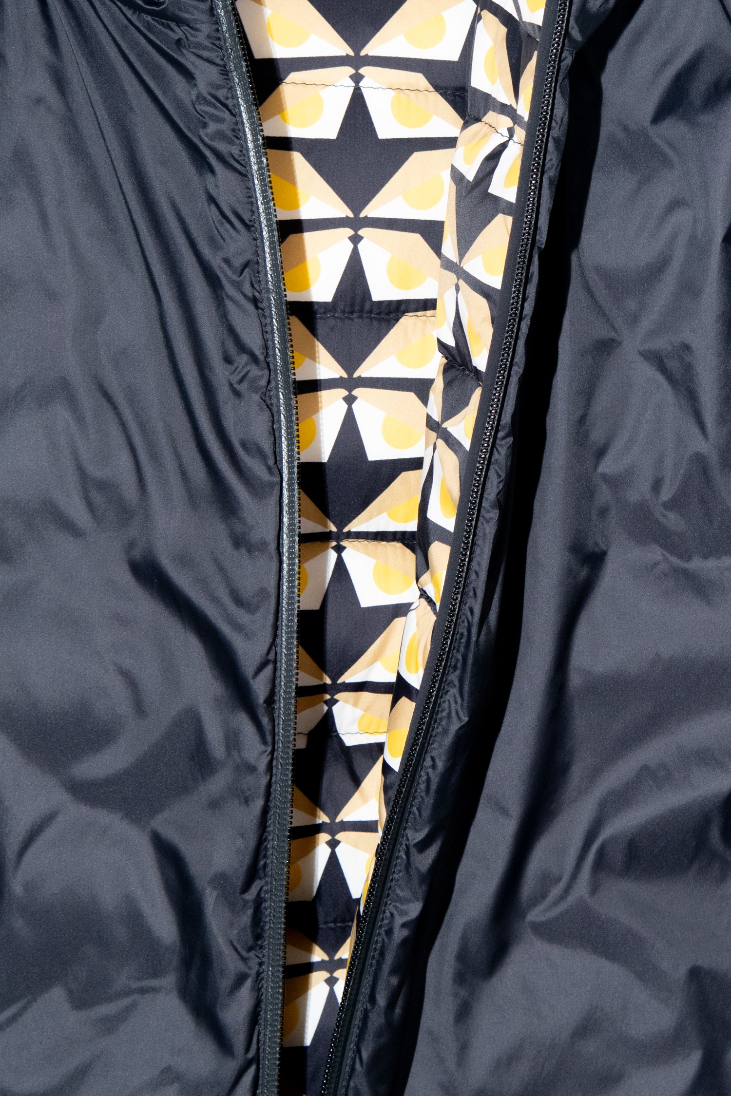 Fendi Wendejacke in Schwarz, Gelb und Beige