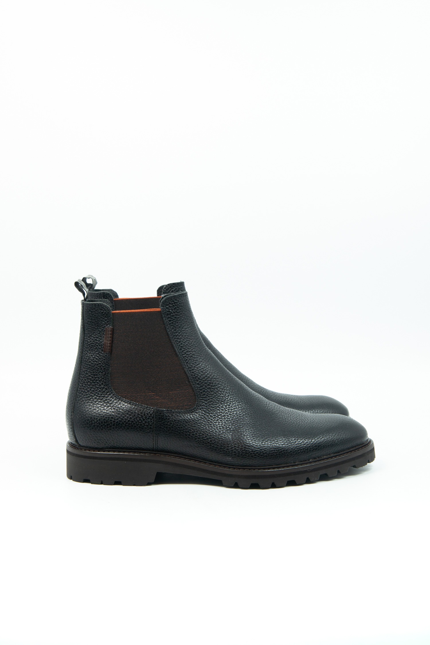 Floris van Bommel Chelsea Boots aus Leder in Schwarz