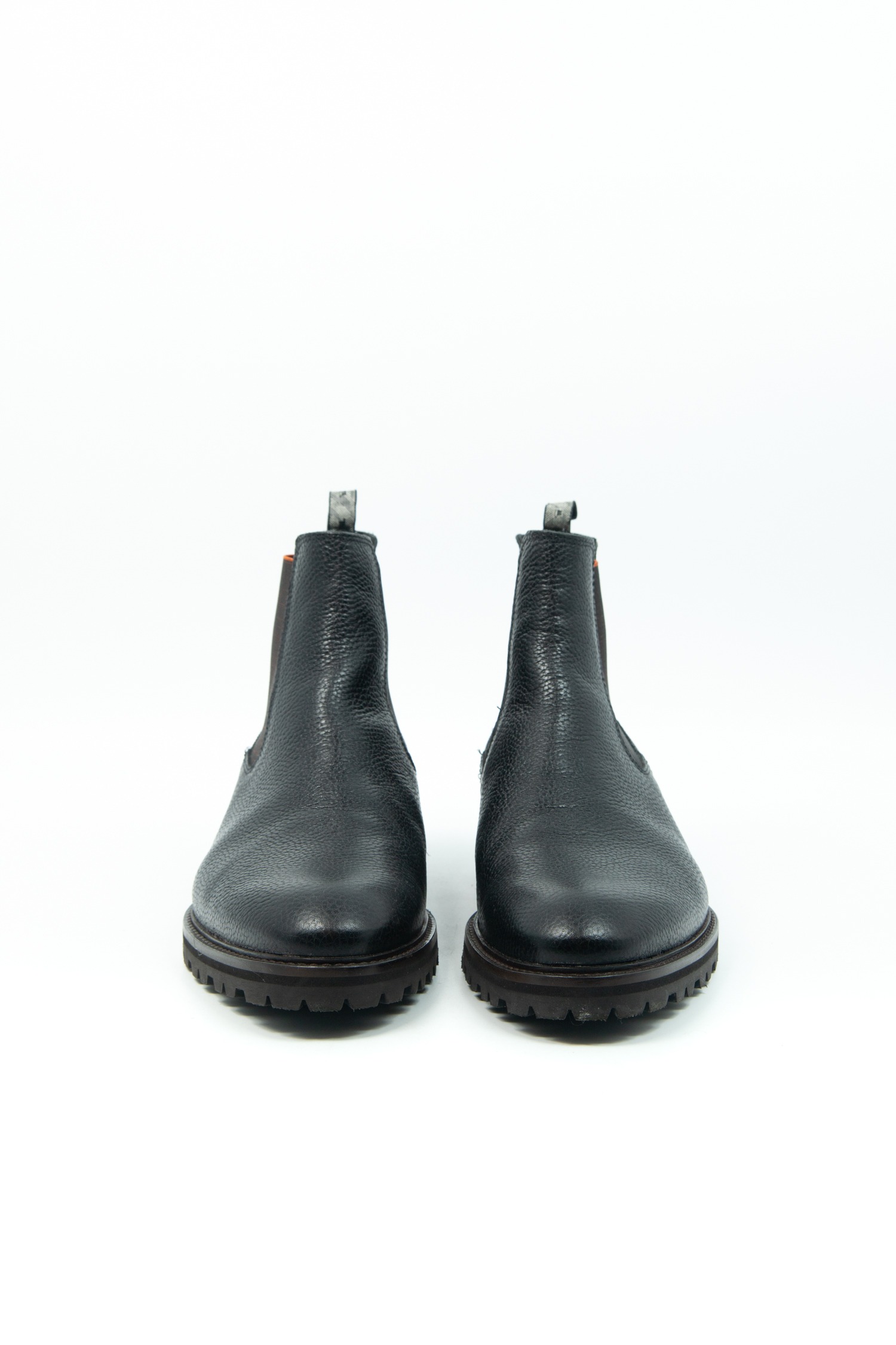 Floris van Bommel Chelsea Boots aus Leder in Schwarz