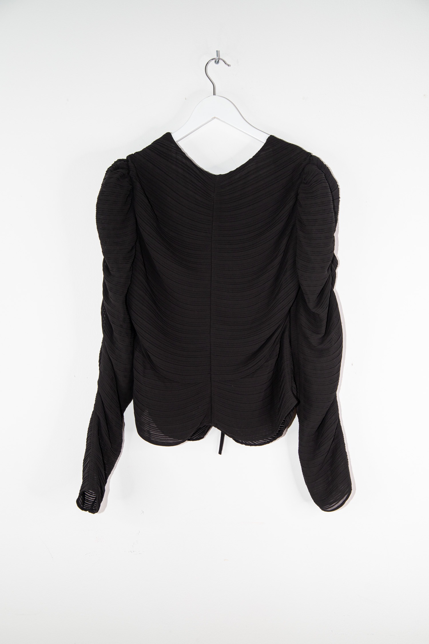 Frame Bluse mit Raffungen und Falten in Schwarz