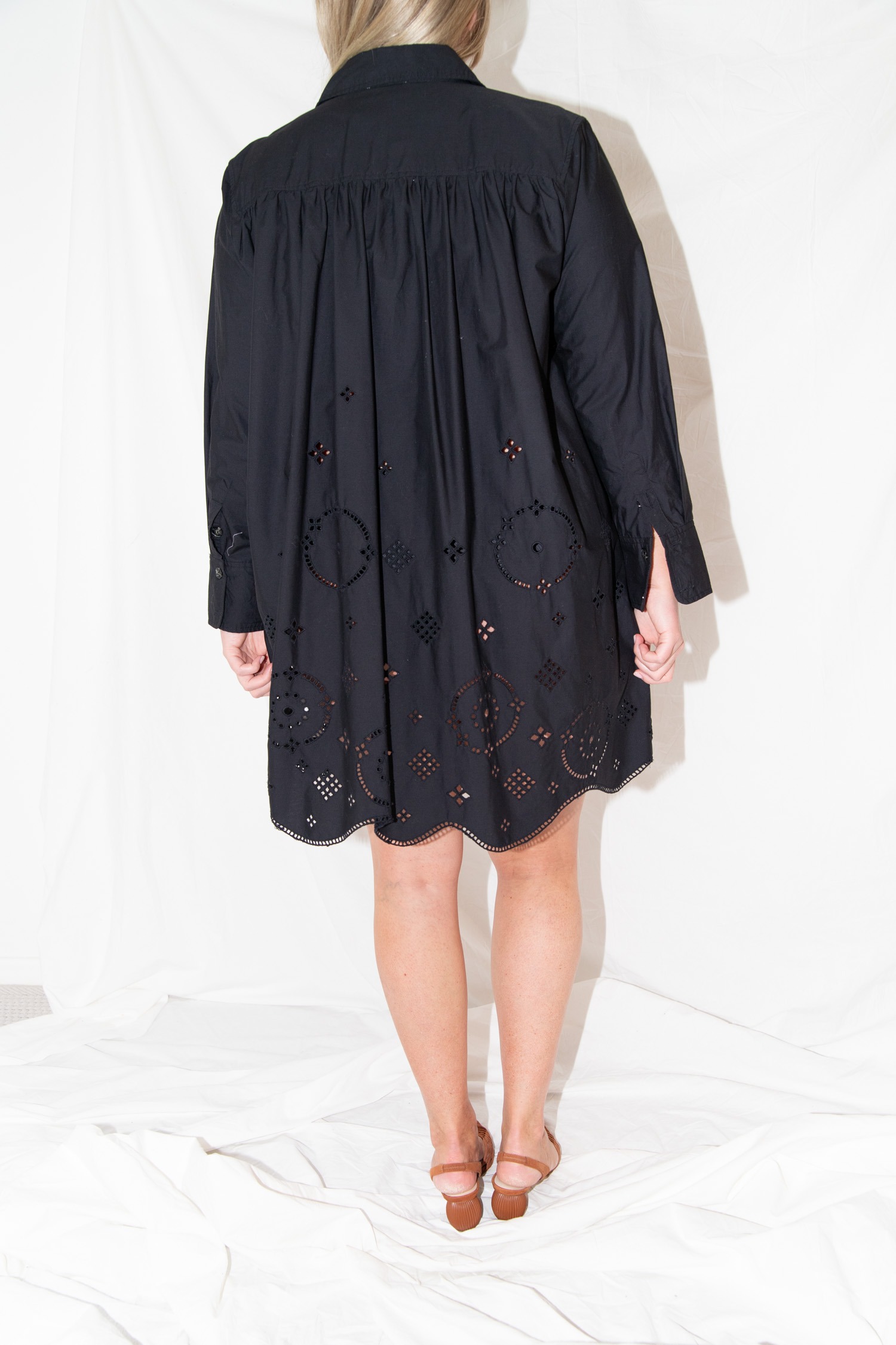 Ganni Hemdkleid in Schwarz