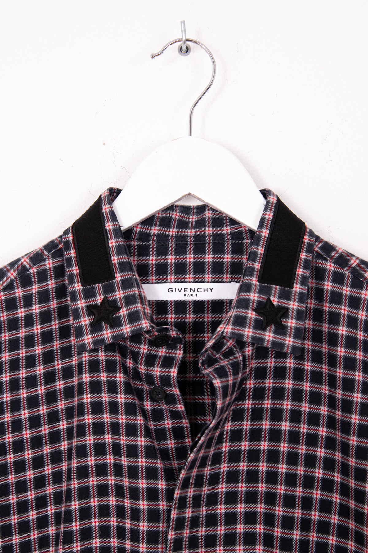Givenchy Hemd mit Karomuster in Schwarz und Rot