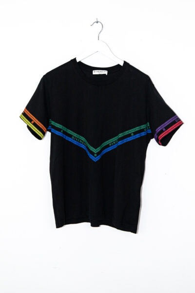 Givenchy T-Shirt mit Ketten-Print in Schwarz und Bunt