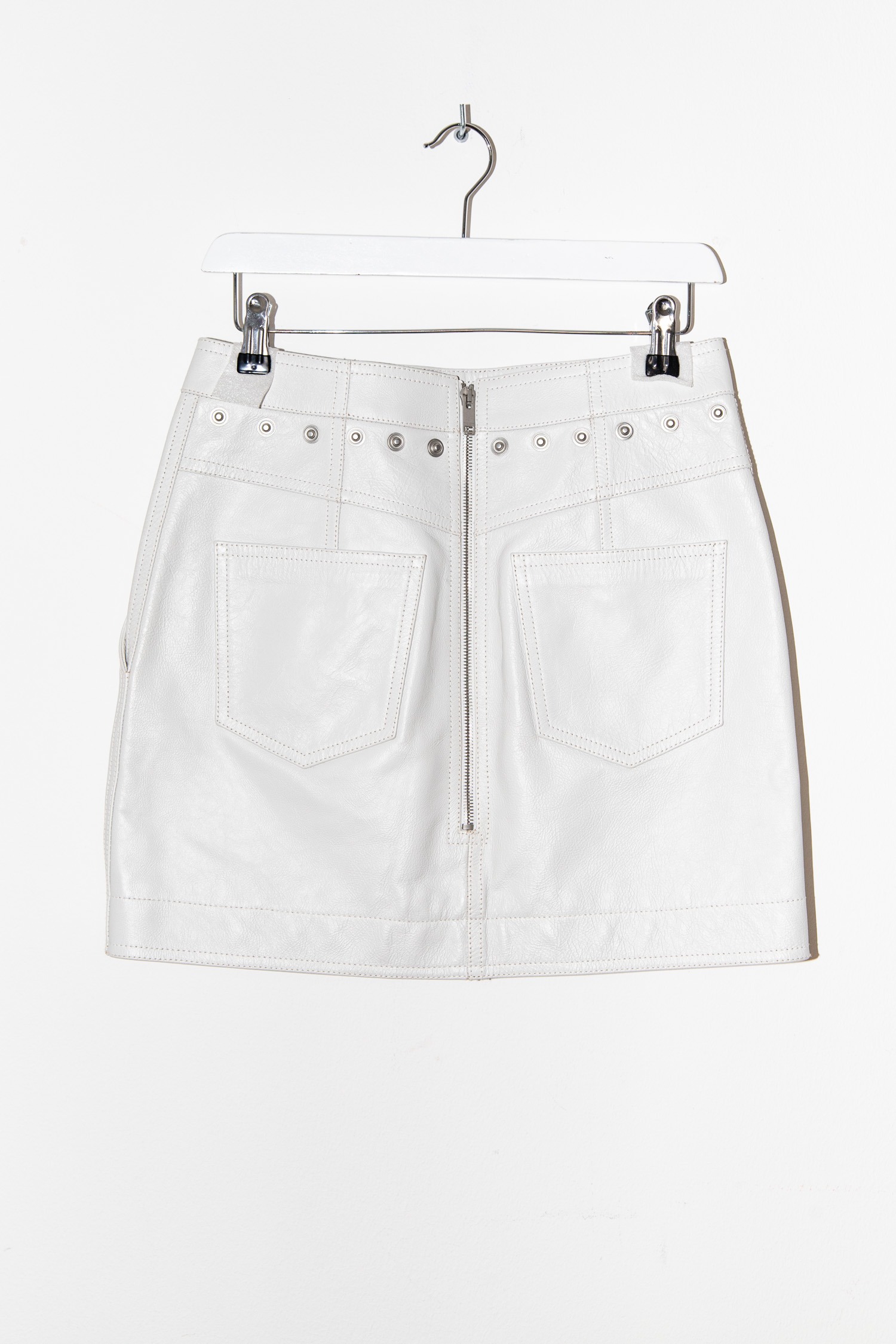 Givenchy Minirock aus Leder in Weiß