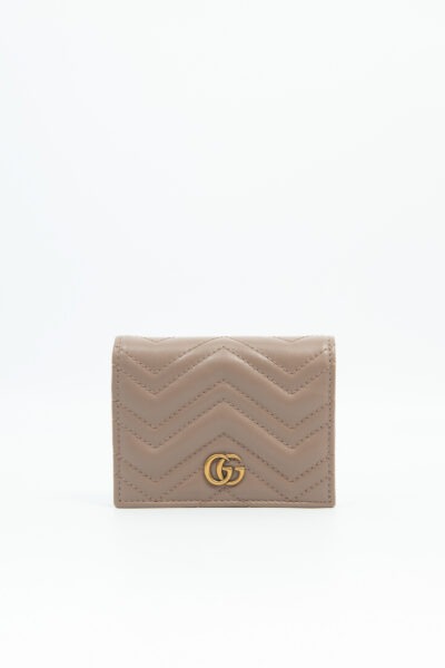 Gucci "GG Marmont" Portemonnaie in Beige