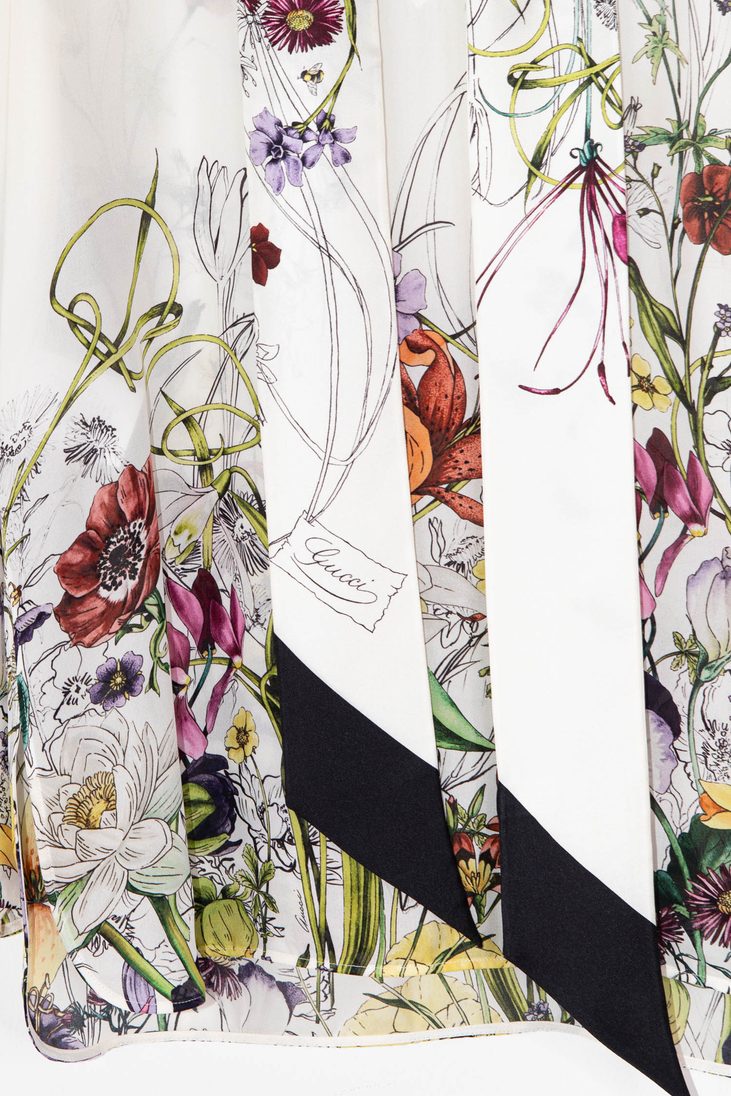 Gucci Seidenbluse mit Blumenmotiven