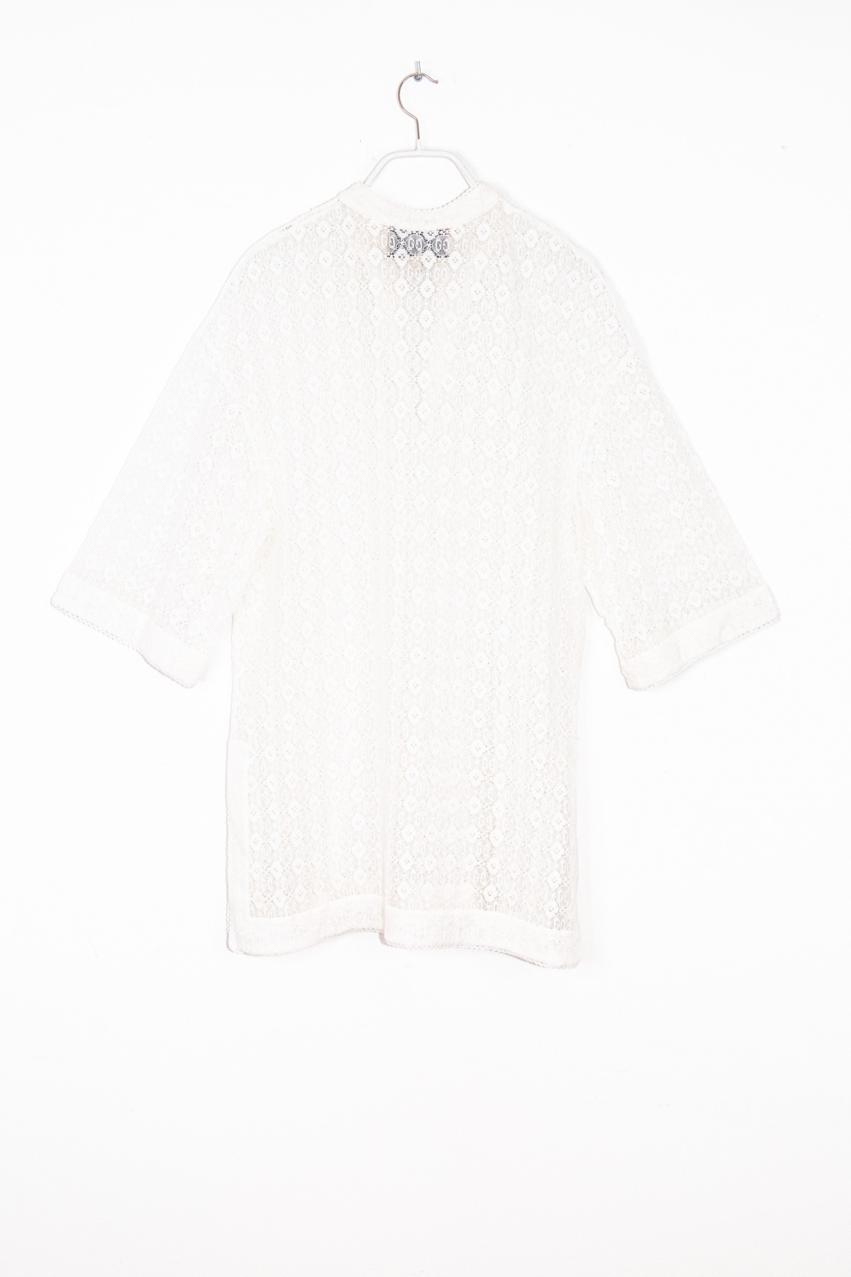 Gucci Tunika-Bluse aus Spitze in Weiß