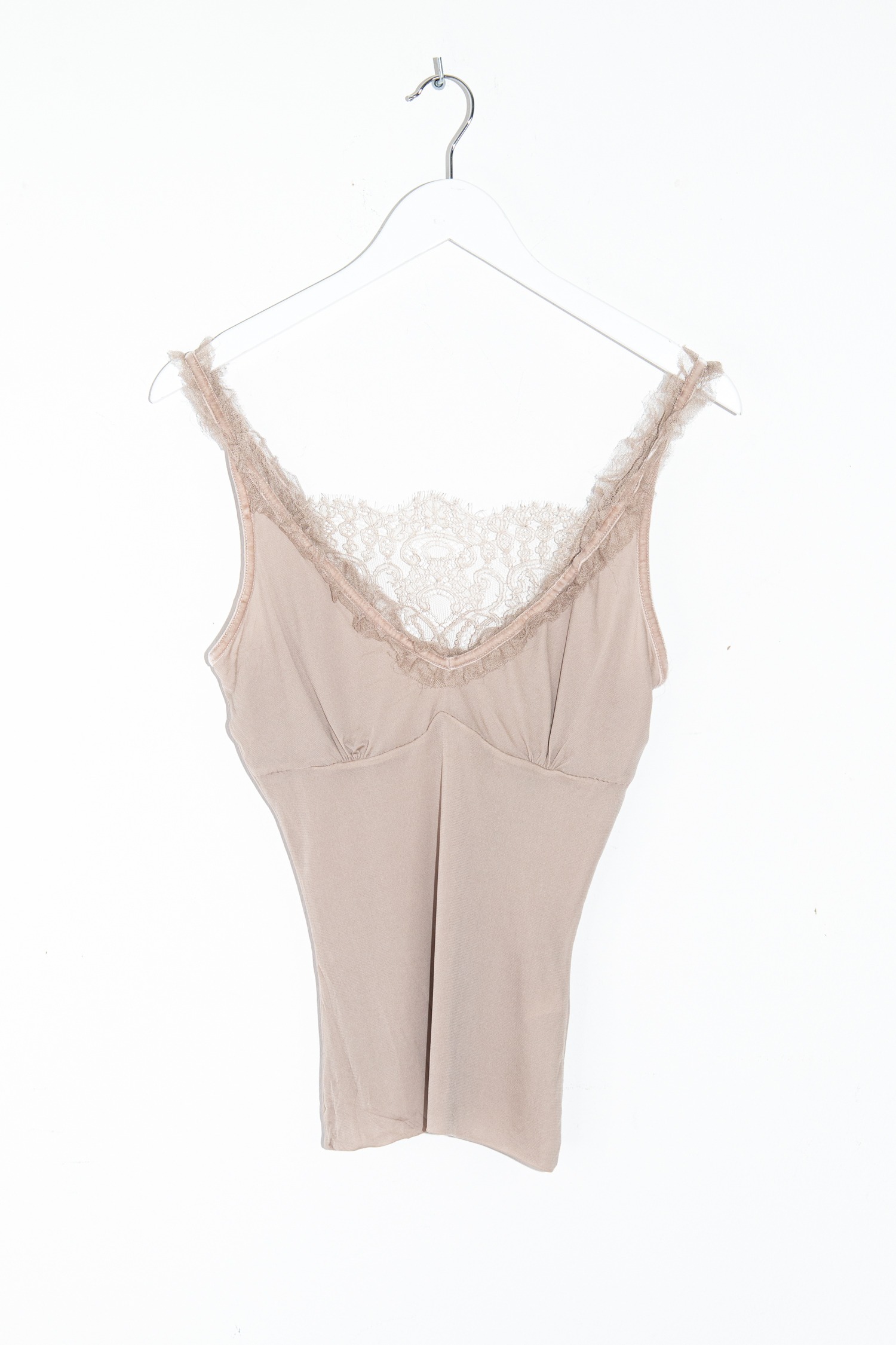 Gucci Vintage Top mit Spitze in Beige
