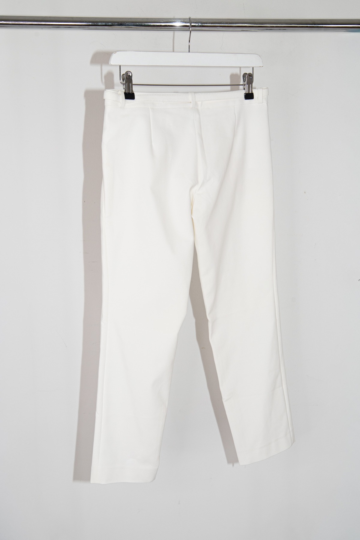 Gucci Stoffhose mit Gürtel in Weiß