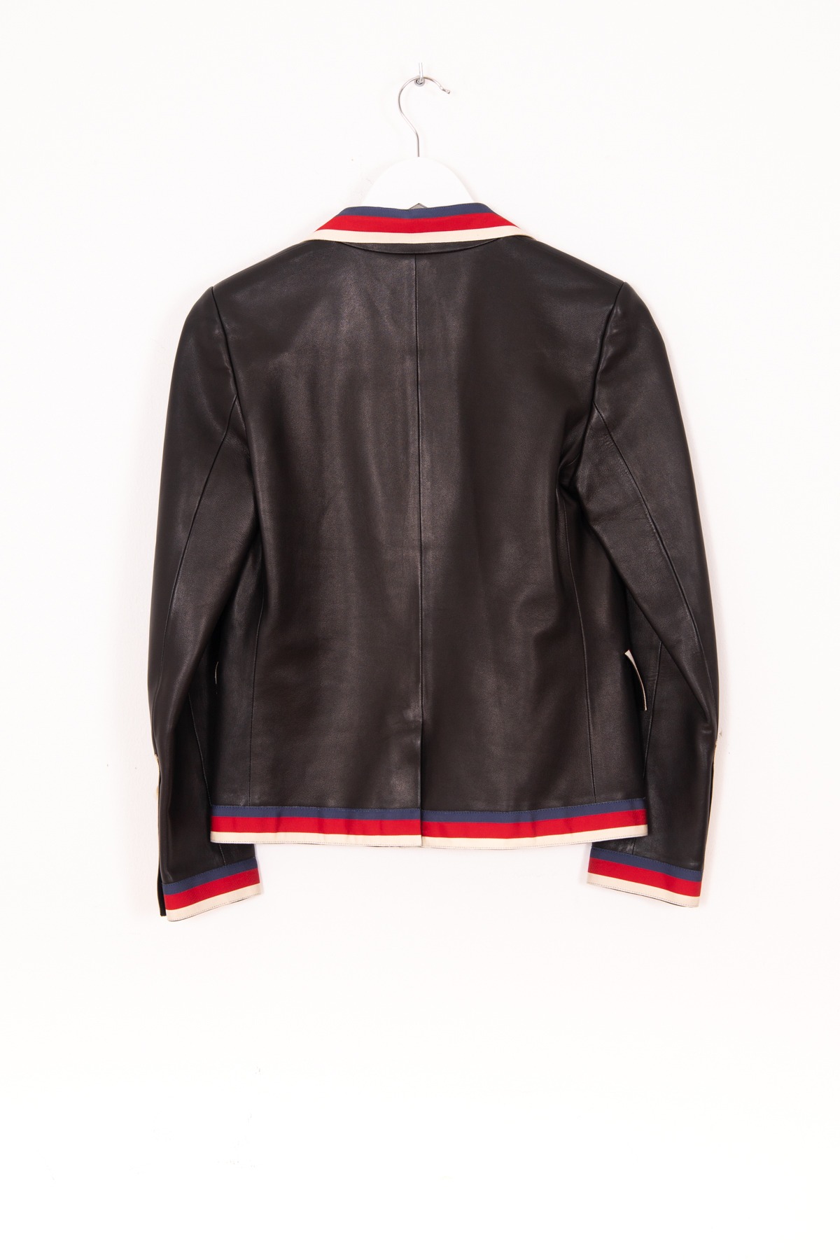 Gucci Blazer aus Lammleder in Schwarz