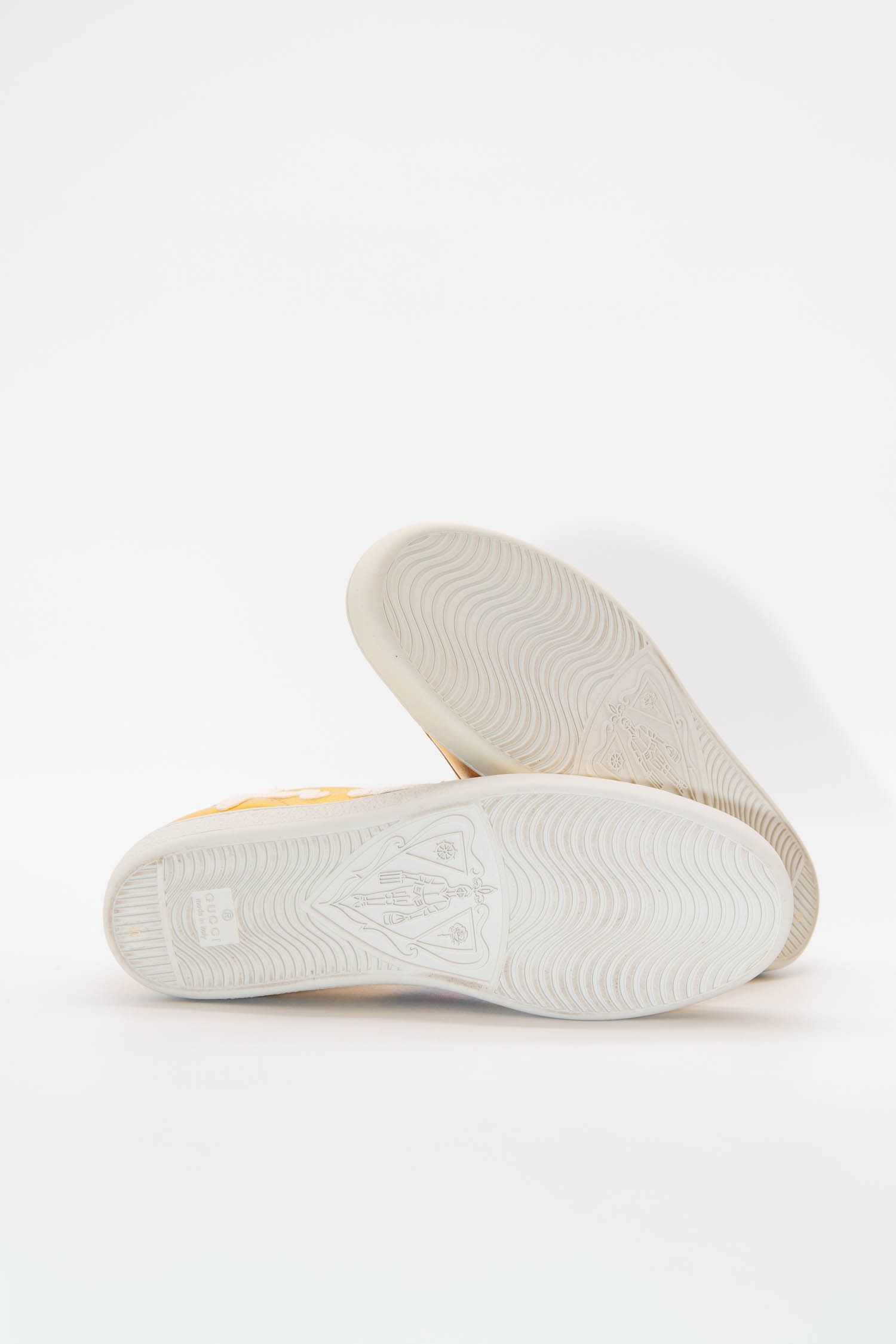 Gucci "Ace Blind For Love" Sneaker in Gold
