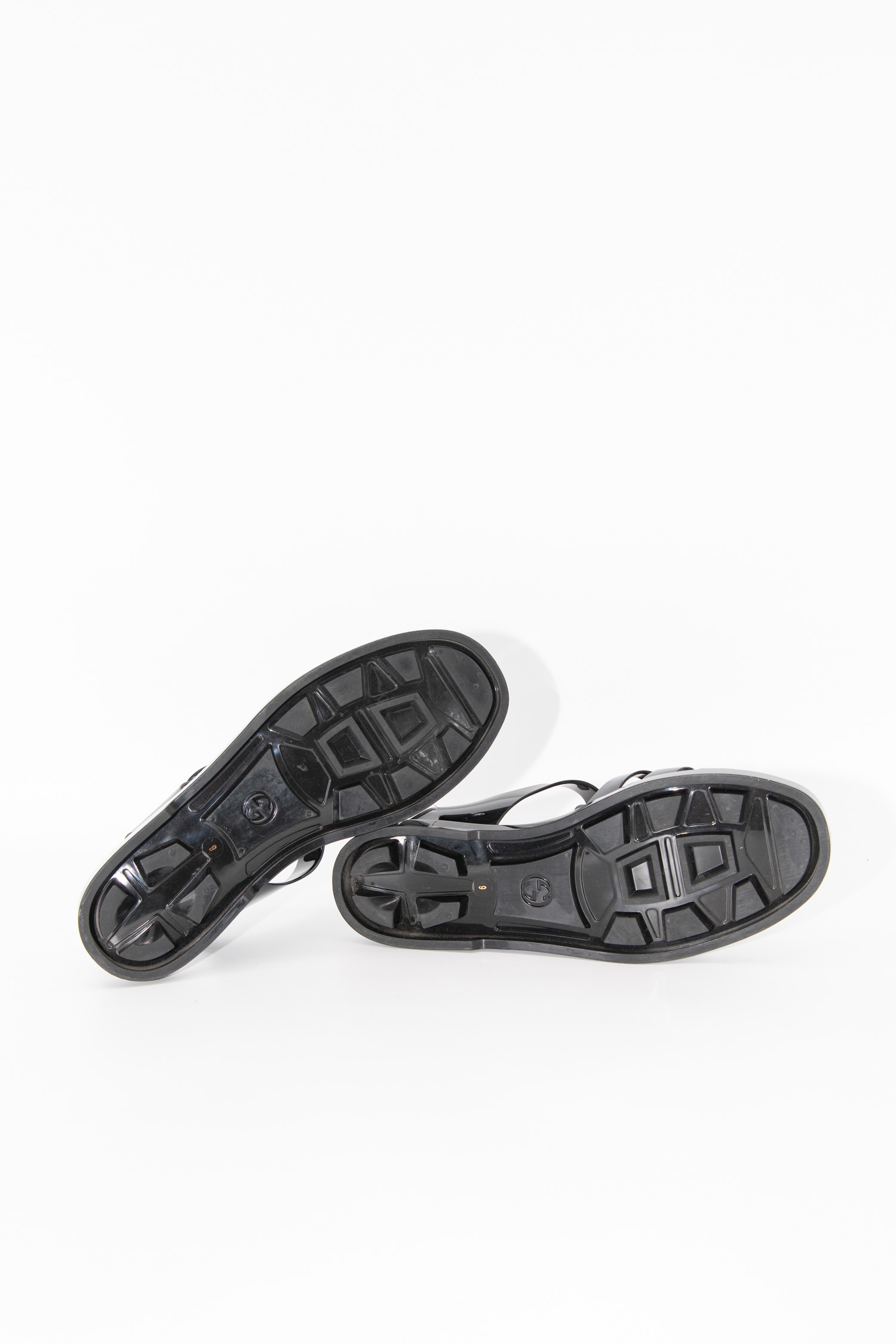 Gucci Gummisandalen in Schwarz