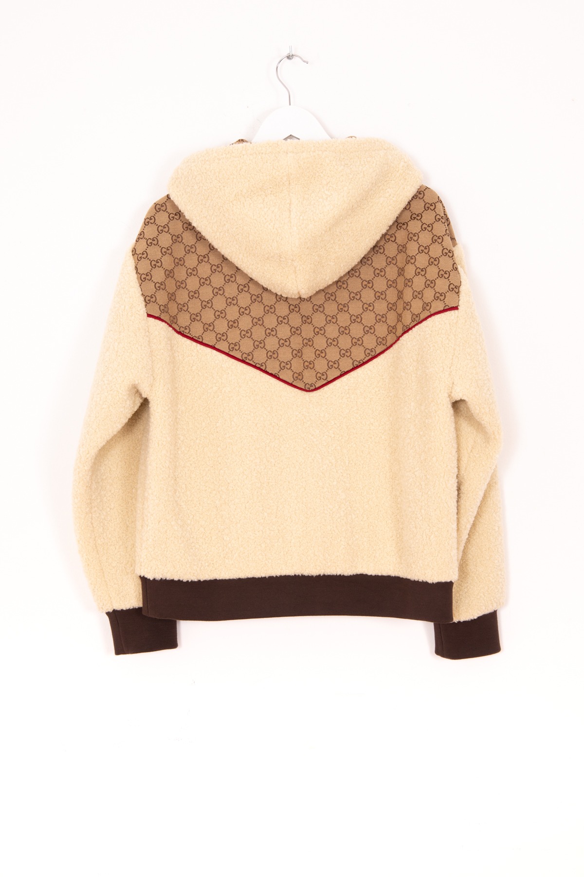 Gucci x The North Face GG Monogramm Canvas Jacke in Beige und Hellbraun