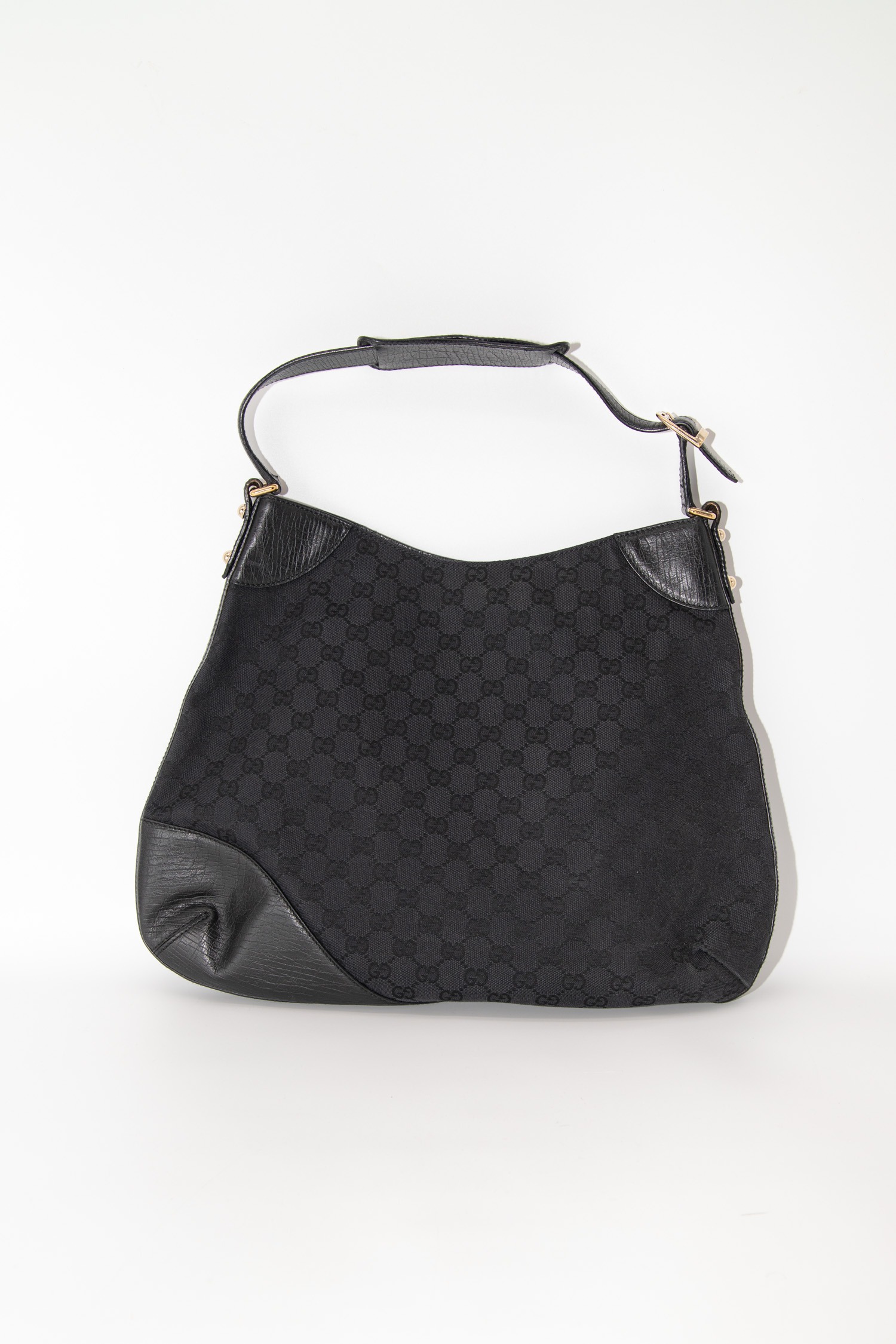 Gucci "Hasler Horsebit" Schultertasche in Schwarz