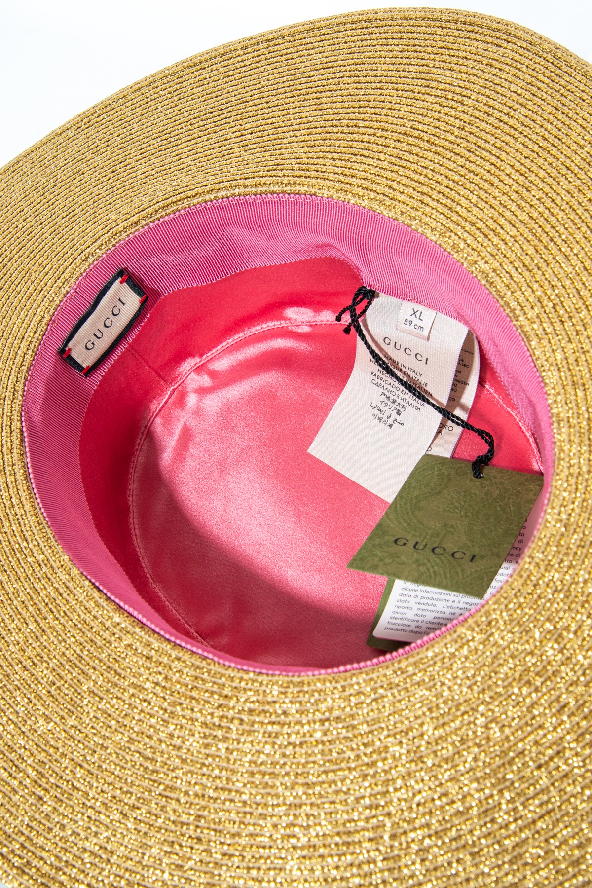 Gucci Hut in Gold und Schwarz