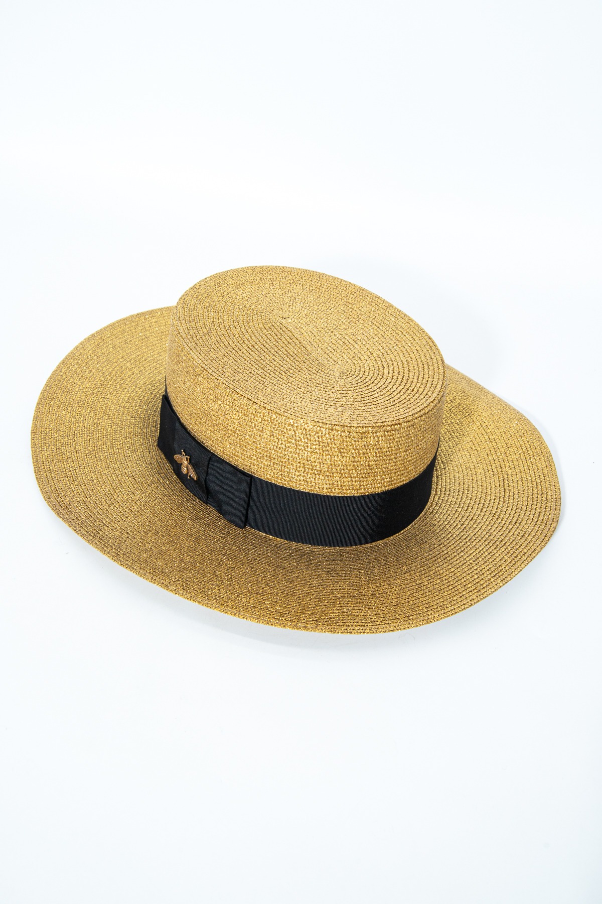 Gucci Hut in Gold und Schwarz