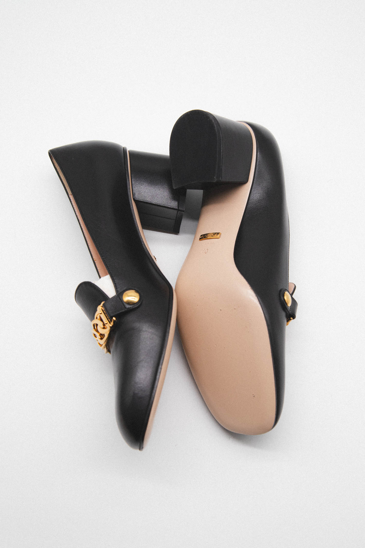 Gucci Loafer mit Blockabsatz in Schwarz