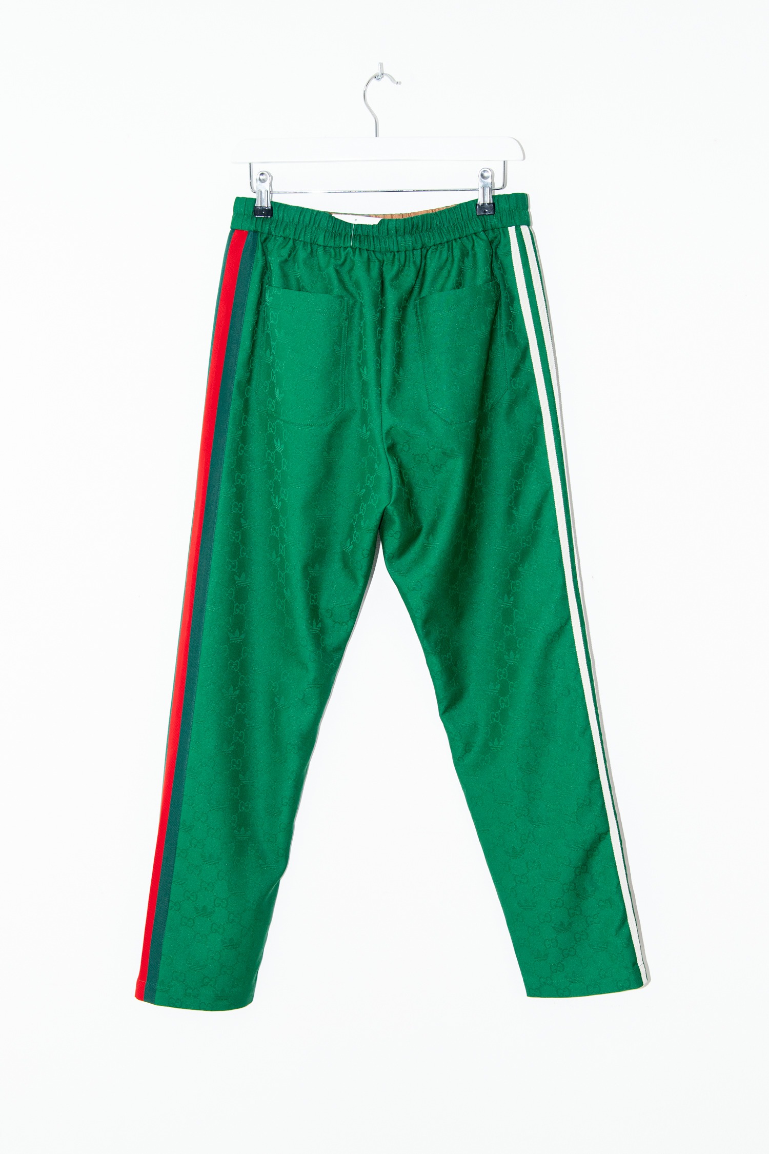 Gucci x Adidas Jogginghose in Gün, Ecru und Rot