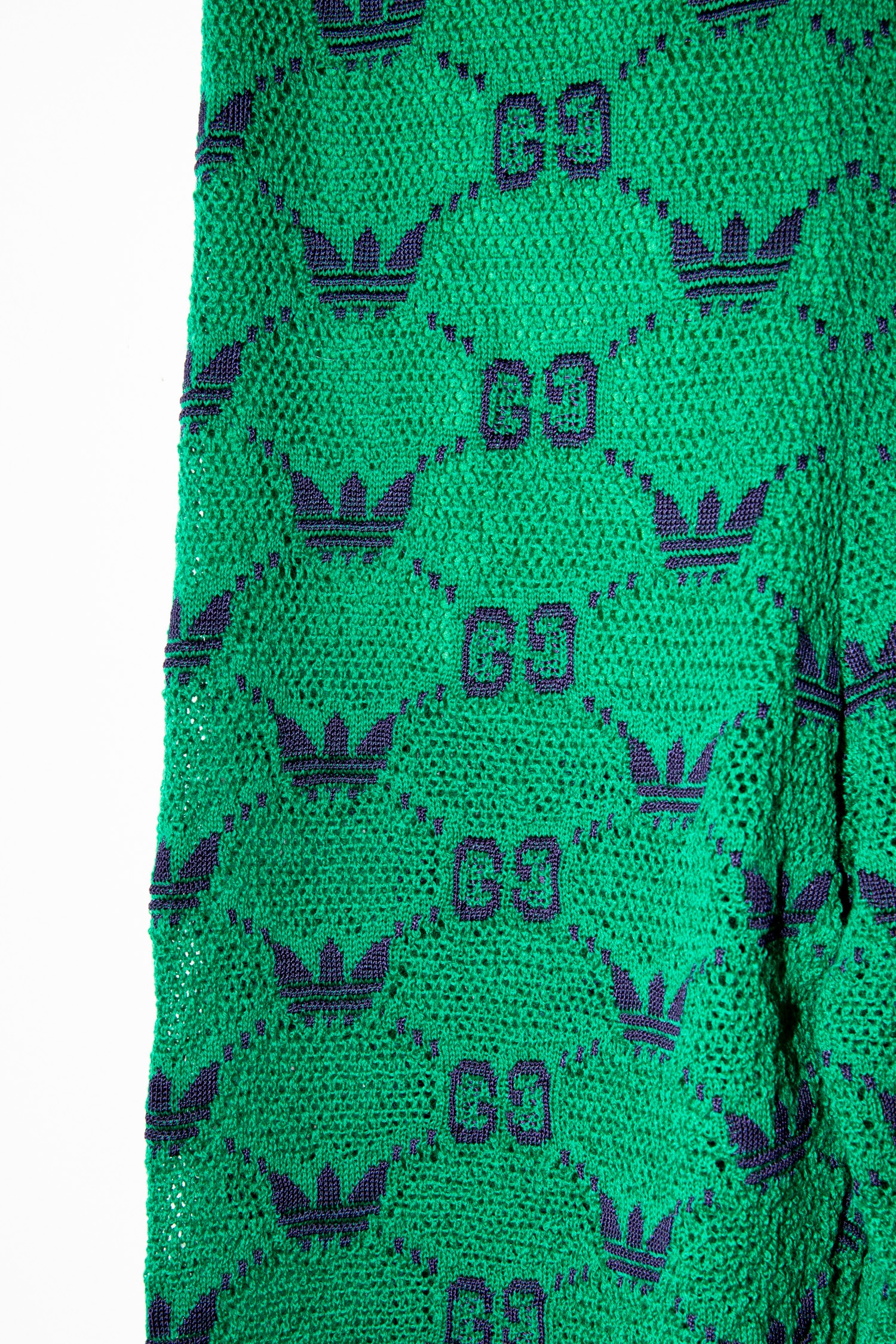 Gucci x Adidas Jogginghose mit Logomuster in Grün