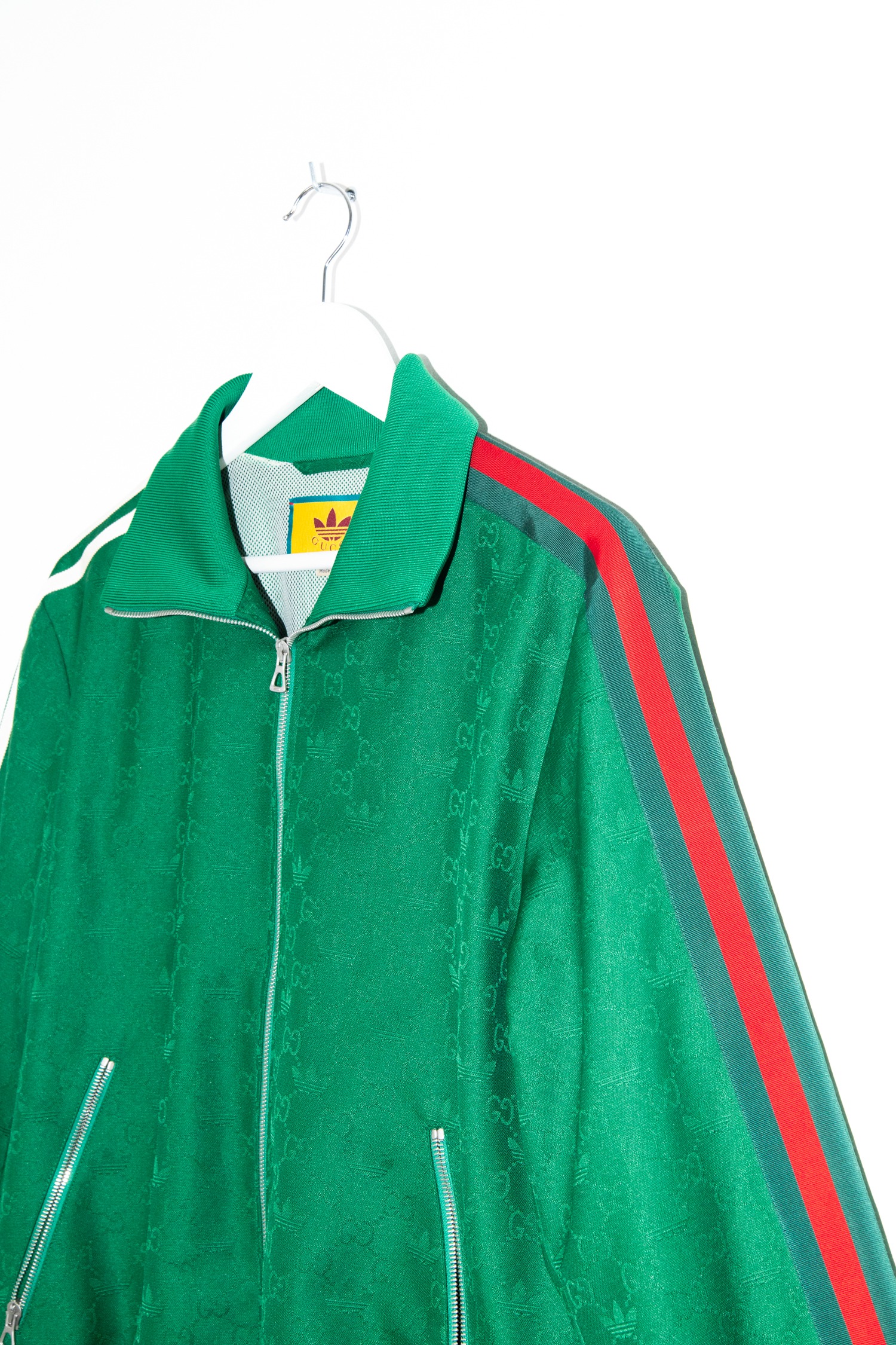 Gucci x Adidas "Trefoil" Jacke in Grün