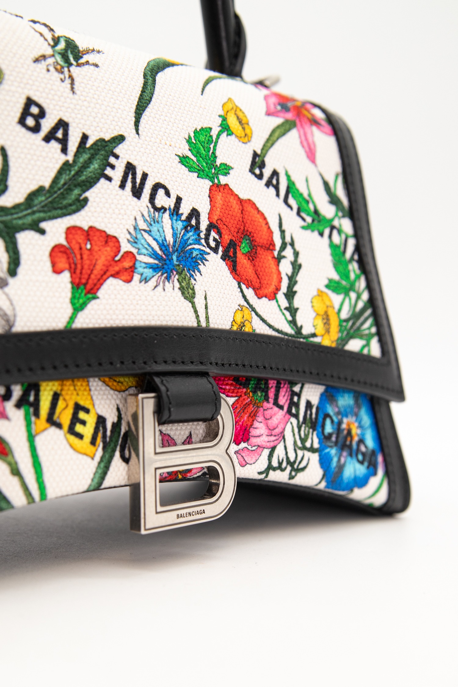 GuccixBalenciaga "The Hacker Project Flora Hourglass" Tasche
