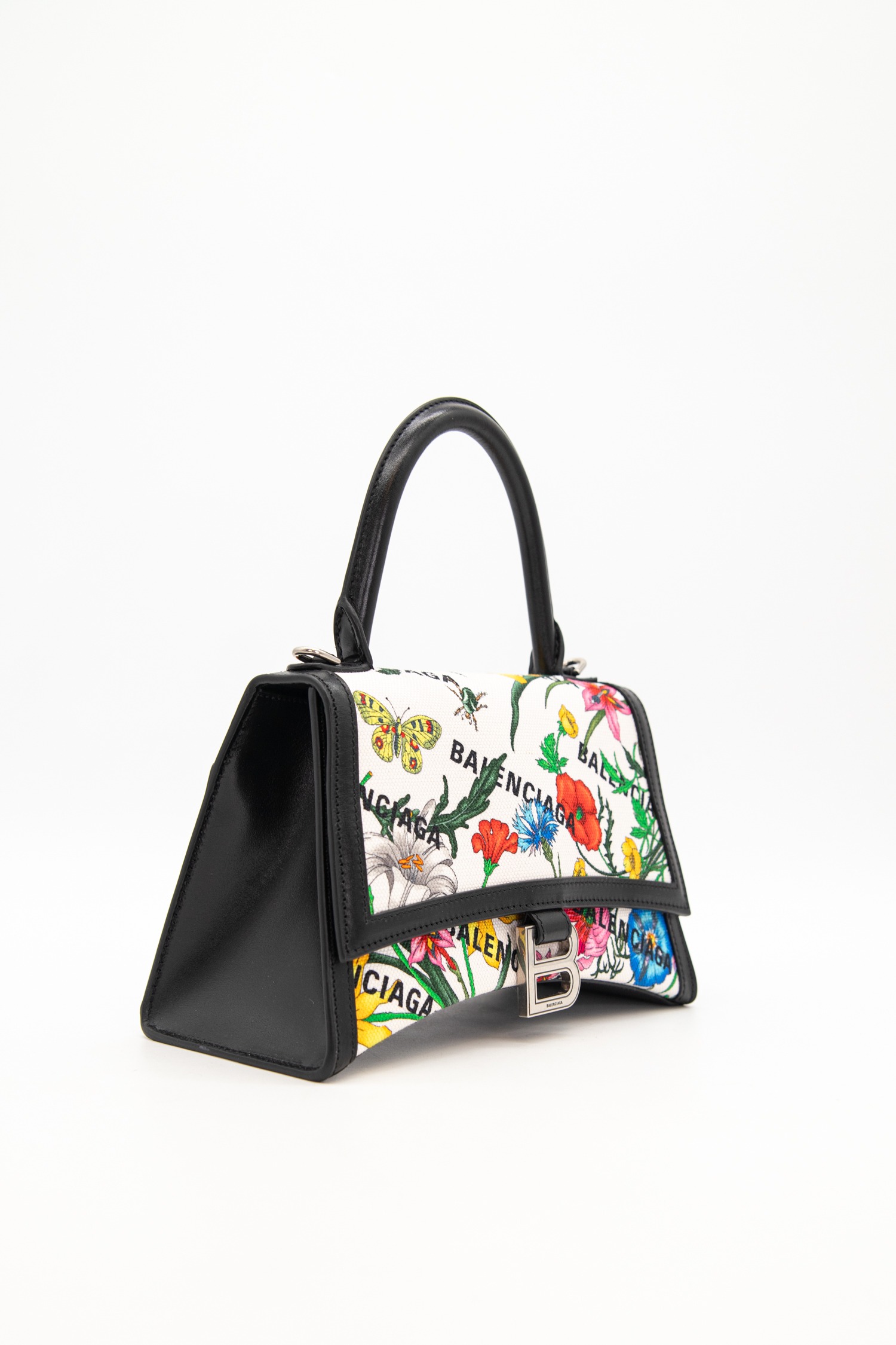 GuccixBalenciaga "The Hacker Project Flora Hourglass" Tasche