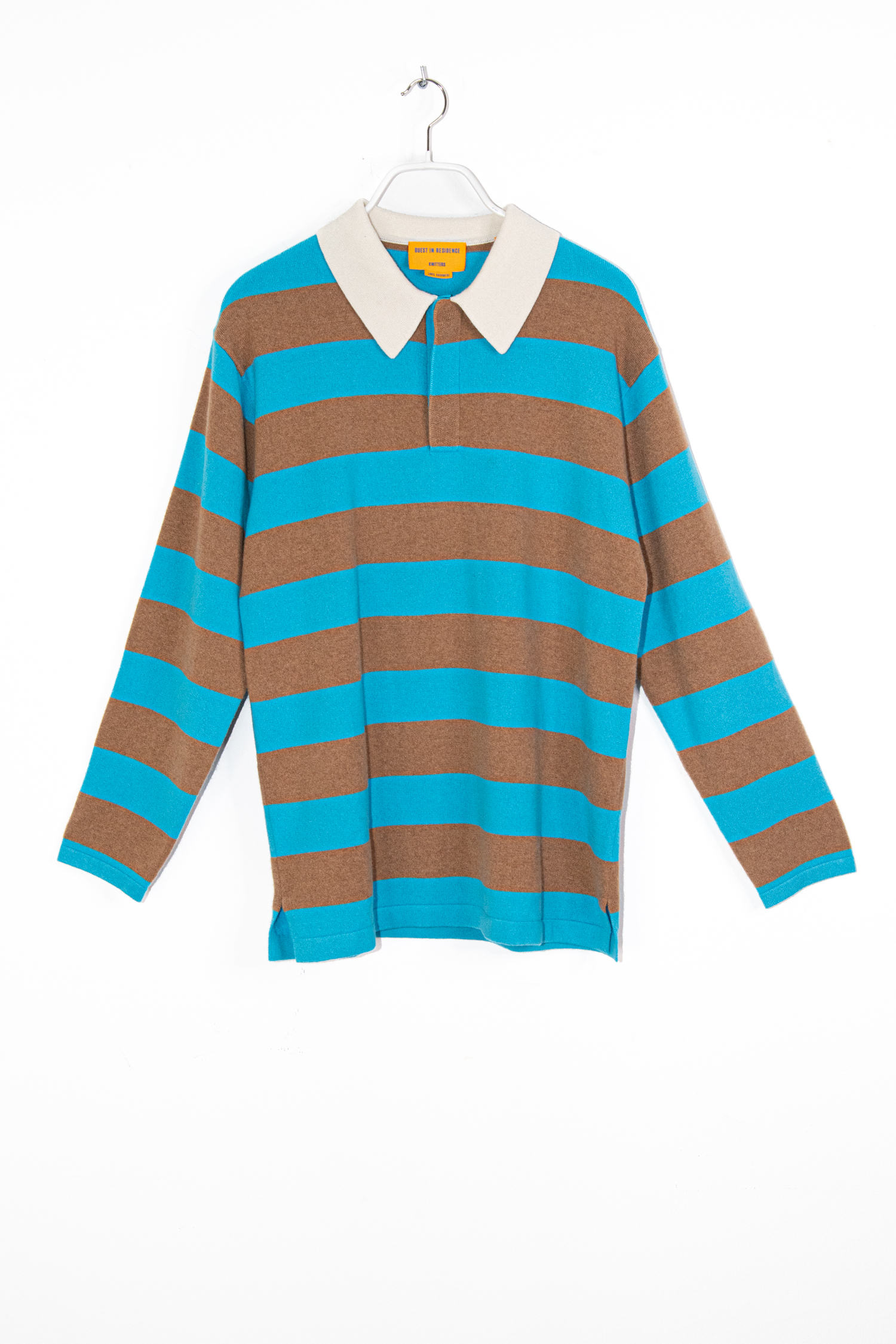 Guest in Residence "Striped Rugby" gestreifter Pullover in Azur