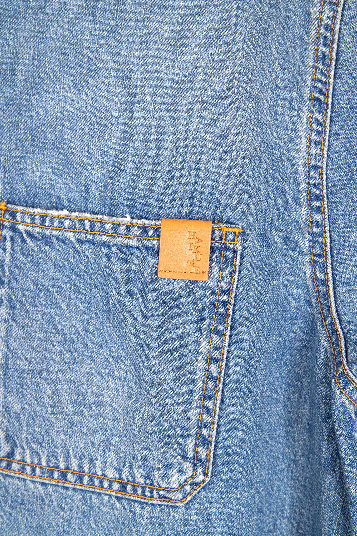 Haikure "Olive" Hemd aus Denim in Blau