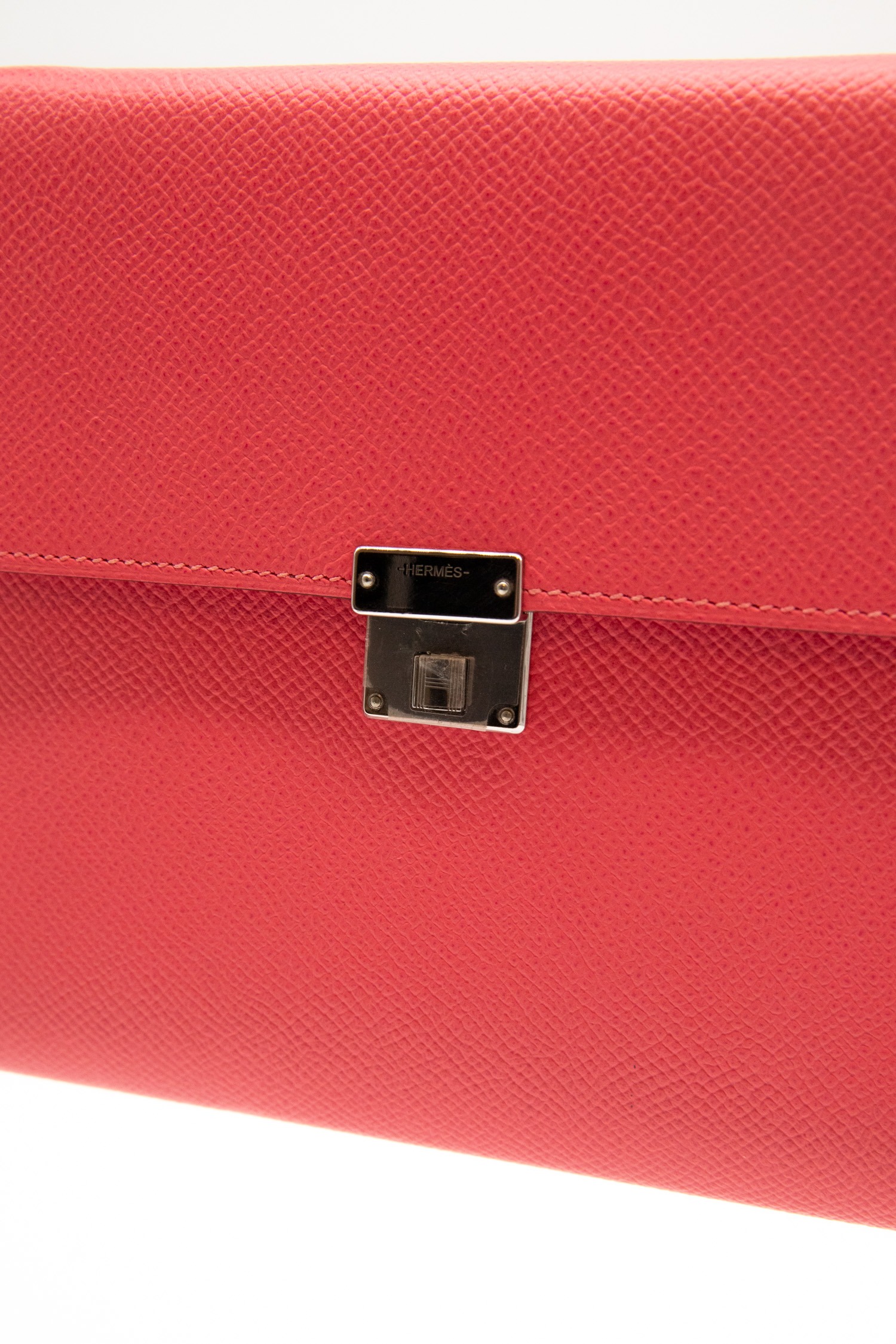 Hermès "Clic 16" Umhängetasche in Pink und Silber