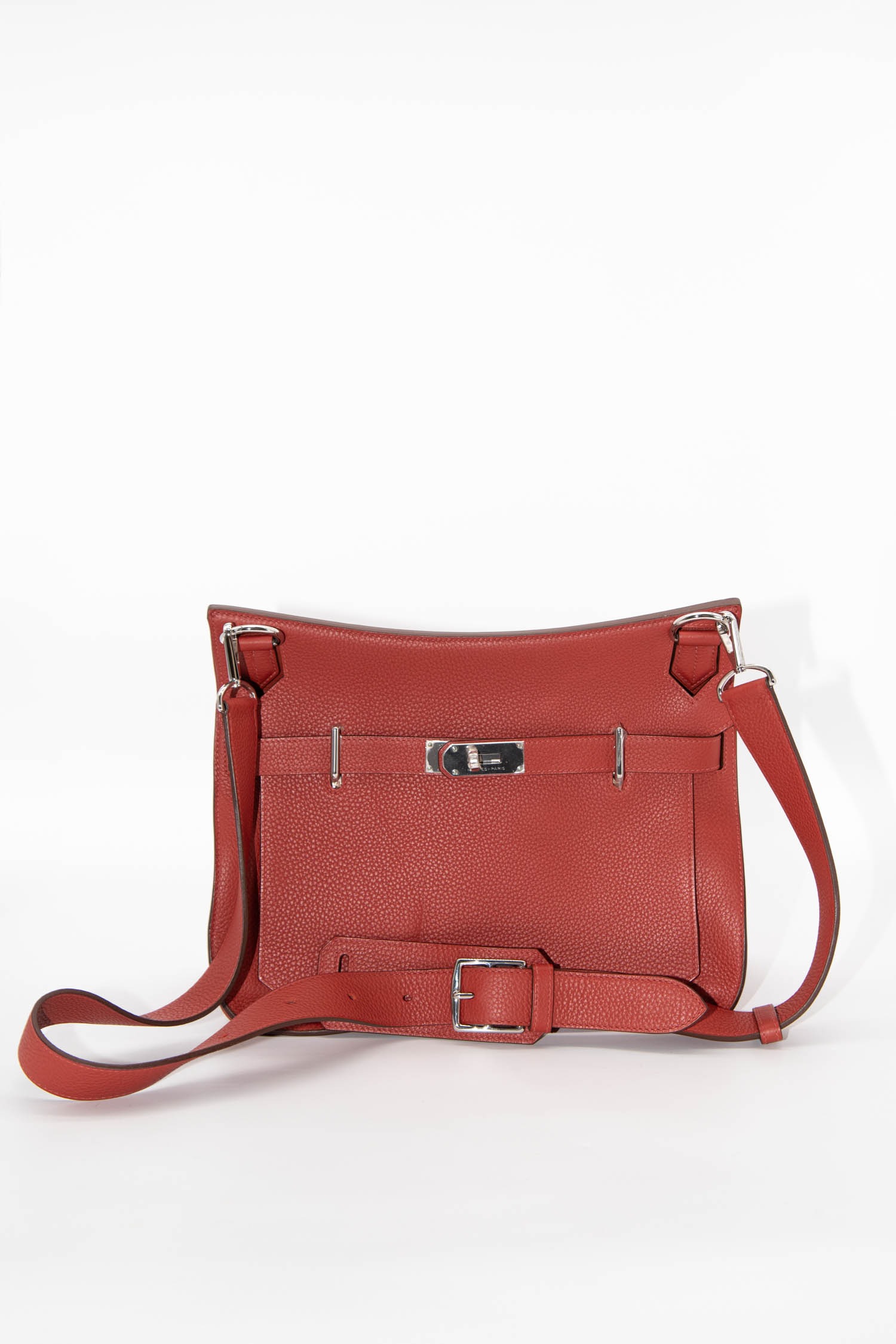 Hermès "Jypsière" Umhängetasche in Rostrot