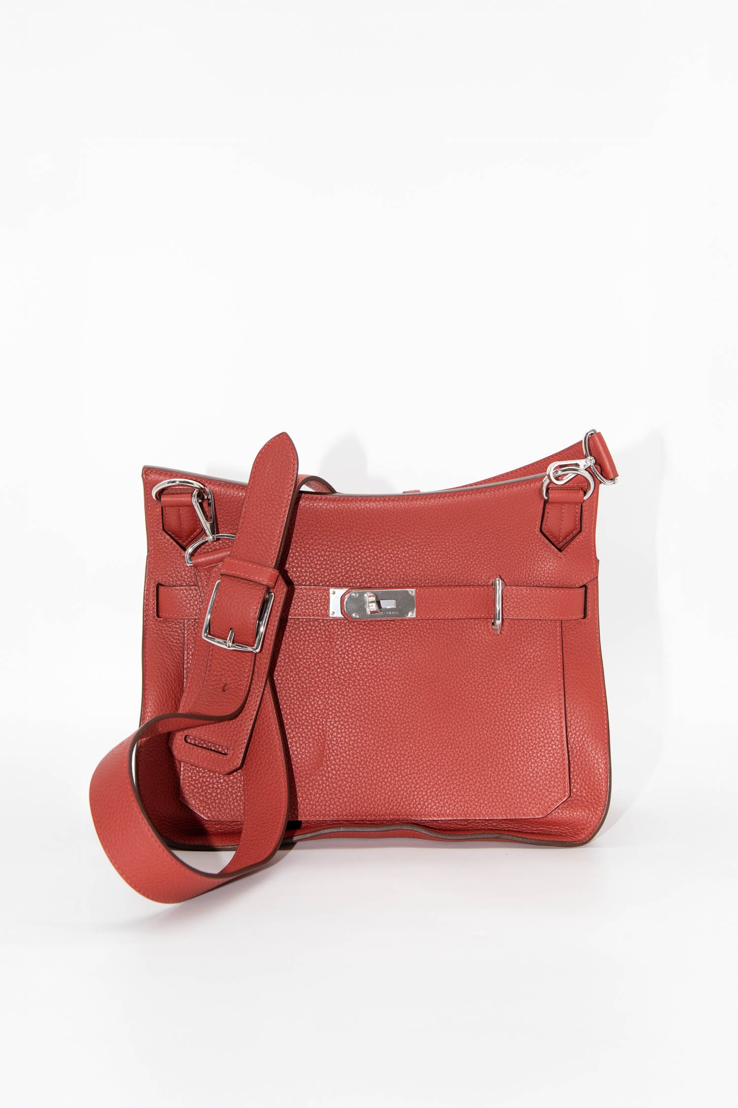 Hermès "Jypsière" Umhängetasche in Rostrot