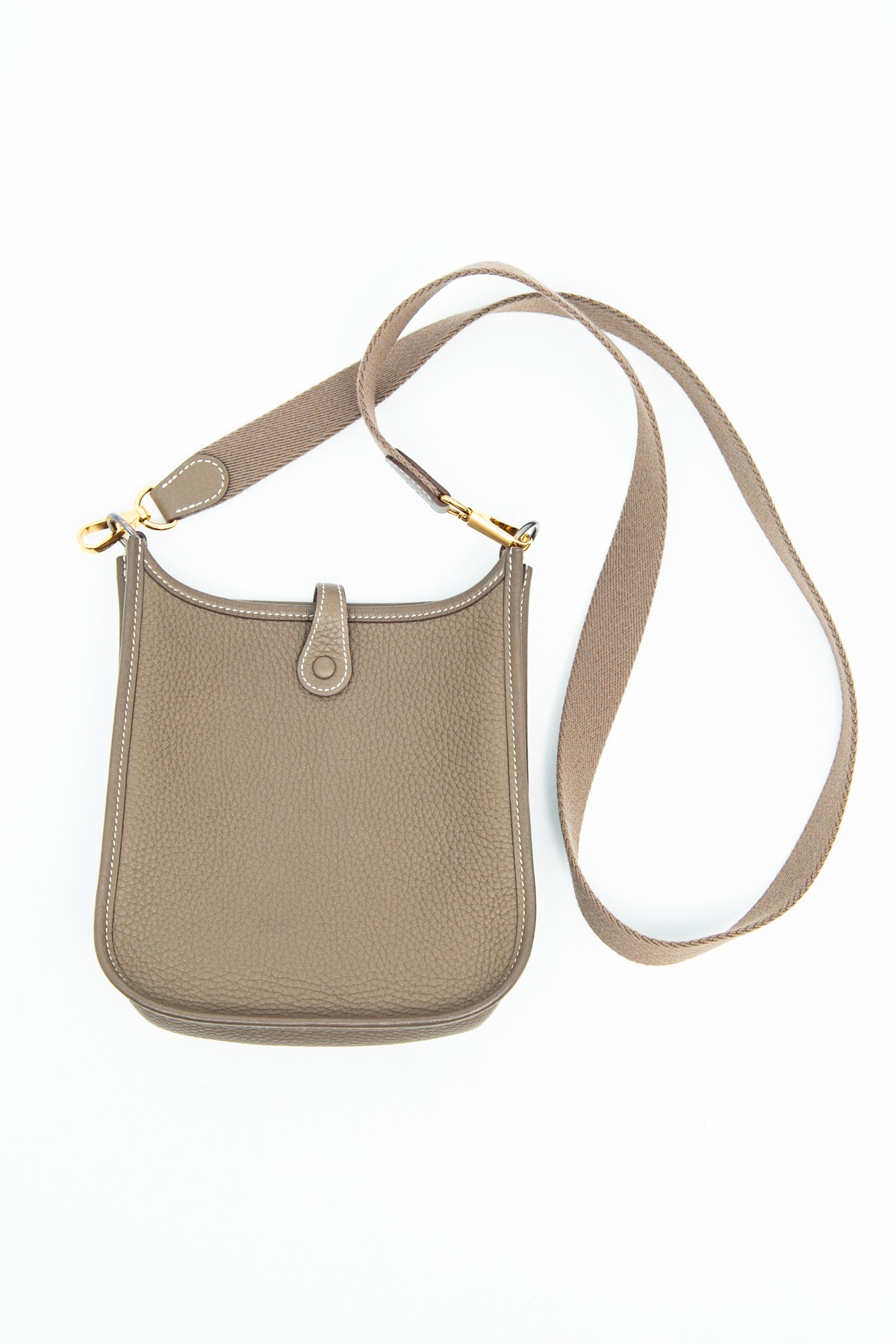 Hermès "Evelyne 18" Umhängetasche in Taupe