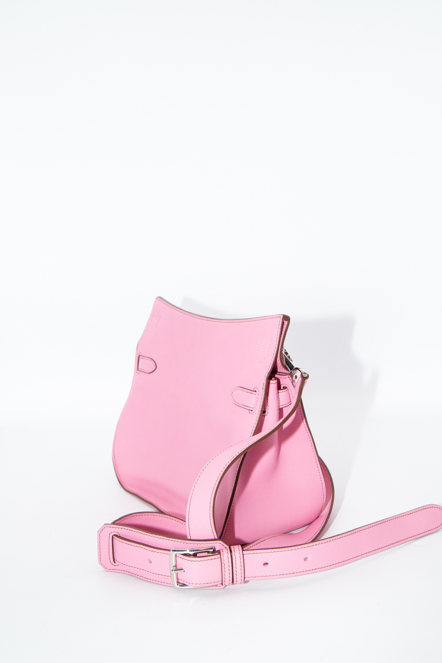 Hermès "Jypsière " Crossbody Tasche in Rosa und Silber