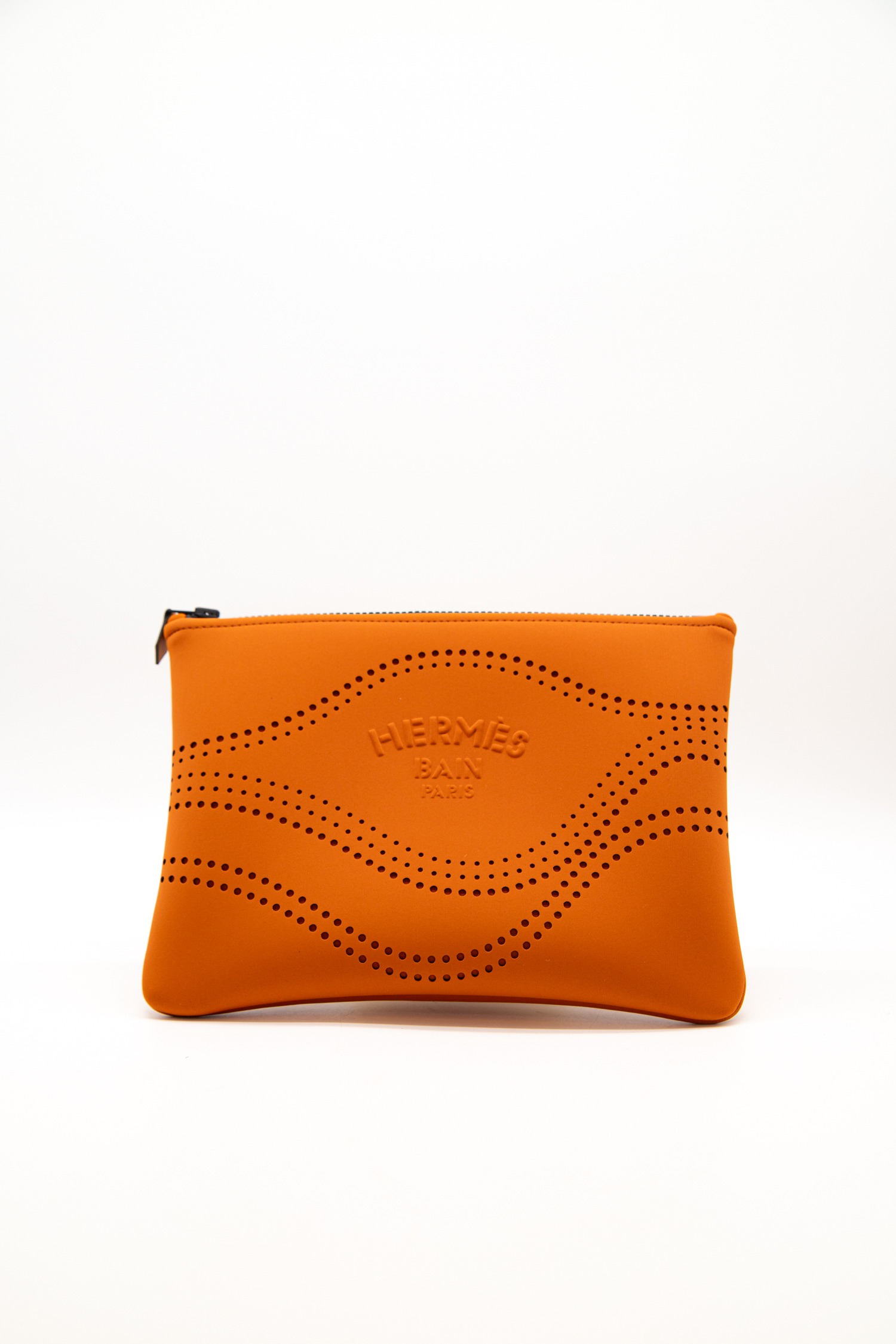 Hermès "Neobain Waves" Kosmetiktasche in Orange