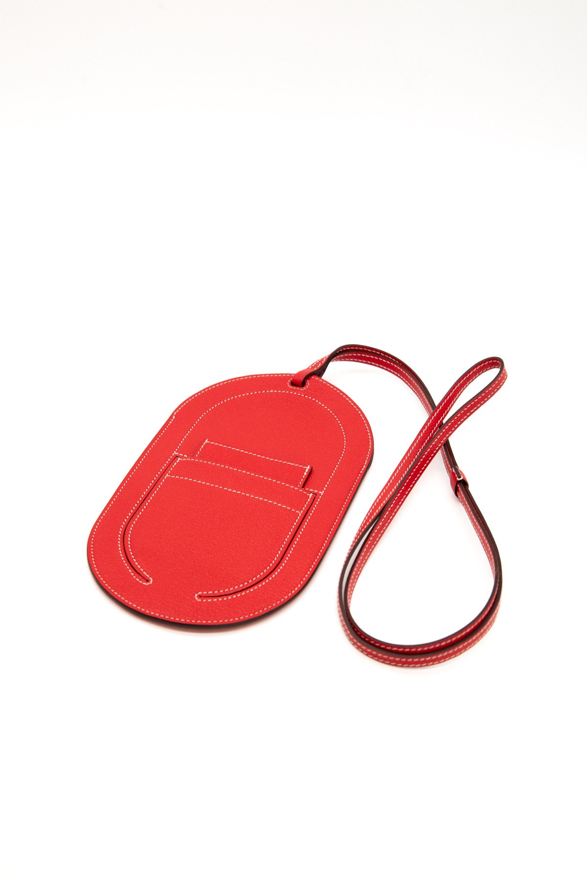 Hermès "In the Loop To Go" Smartphone-Hülle in Rot und Weiß
