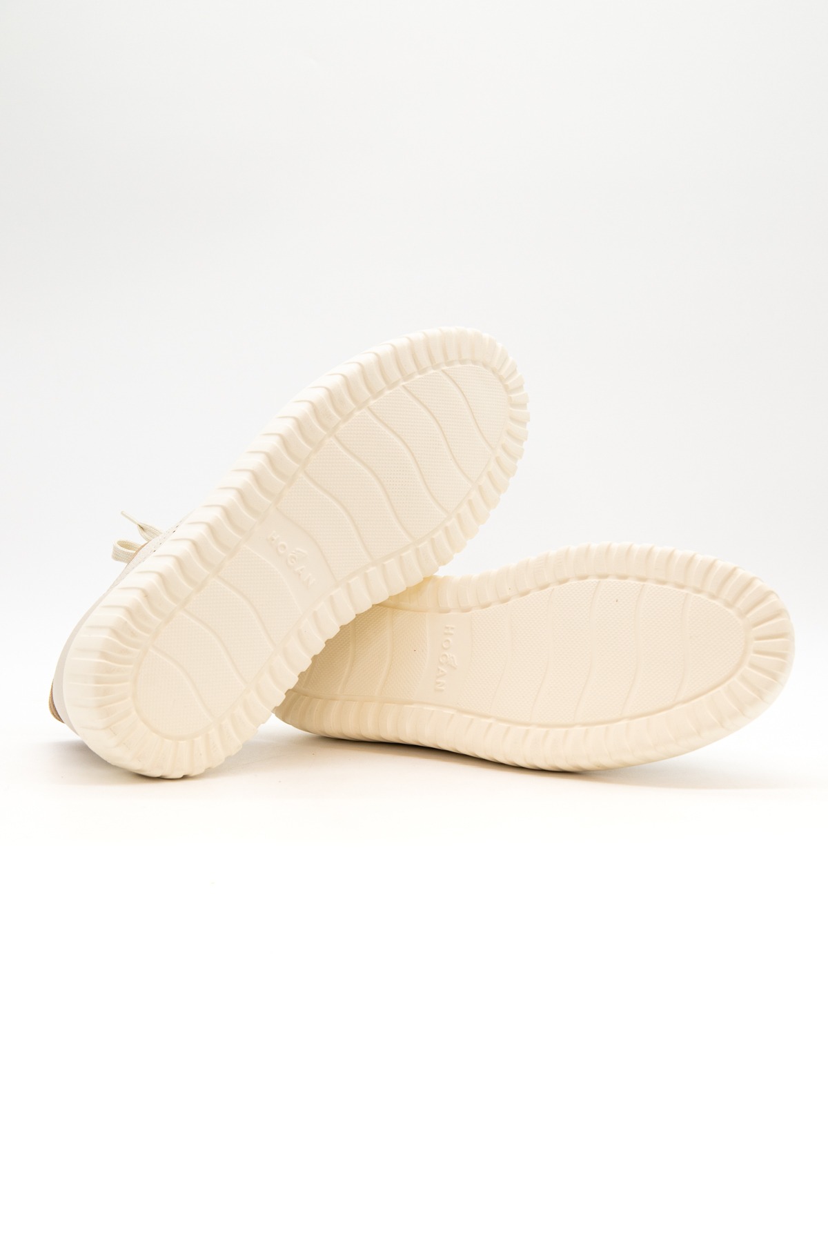 Hogan H-Stripes Sneaker in Ecru
