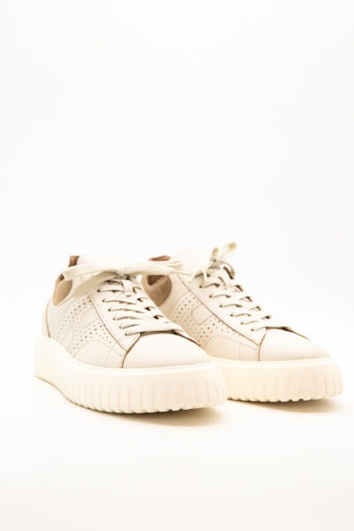 Hogan H-Stripes Sneaker in Ecru