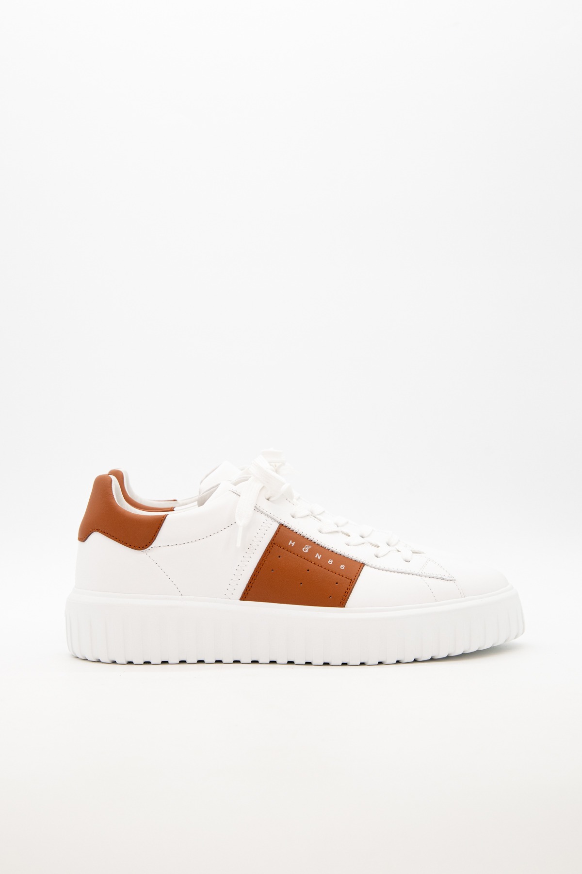 Hogan Sneaker in Weiß und Hellbraun