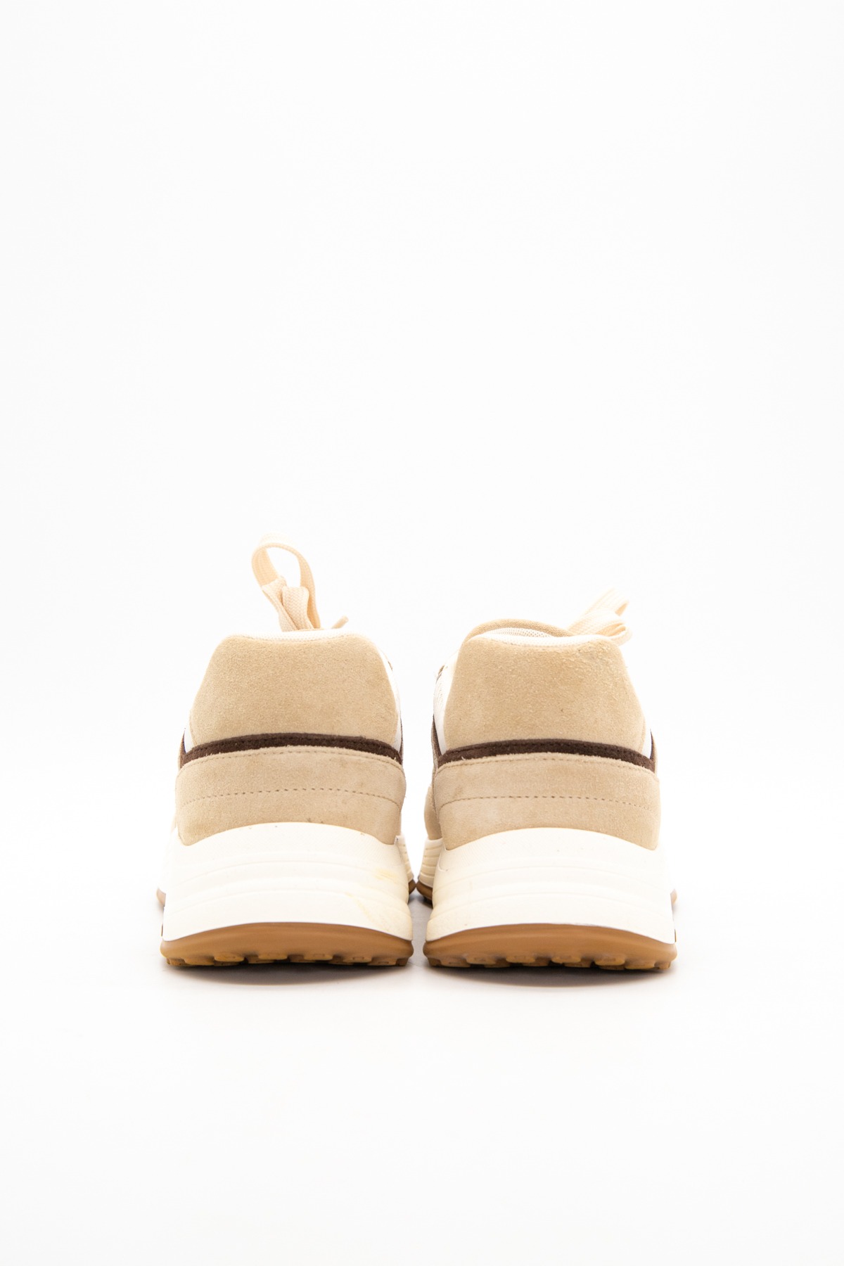 Hogan "Hyperlight" Sneaker in Ecru, Beige und Braun