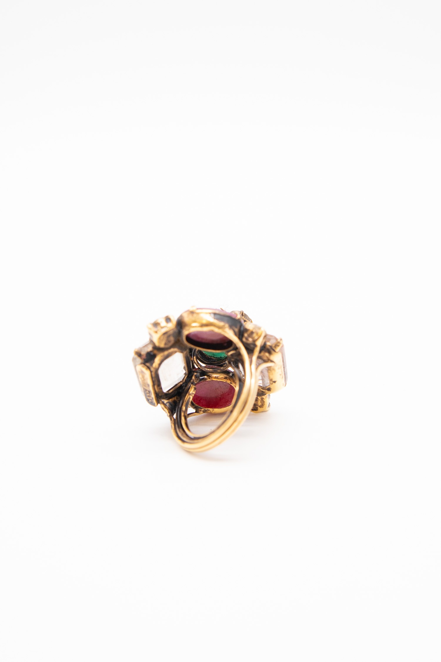 Iradj Moini Schmuck-Set in Gold, Grün und Lila