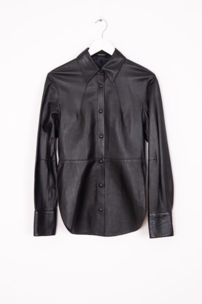Isabel Marant Lederhemd in Schwarz