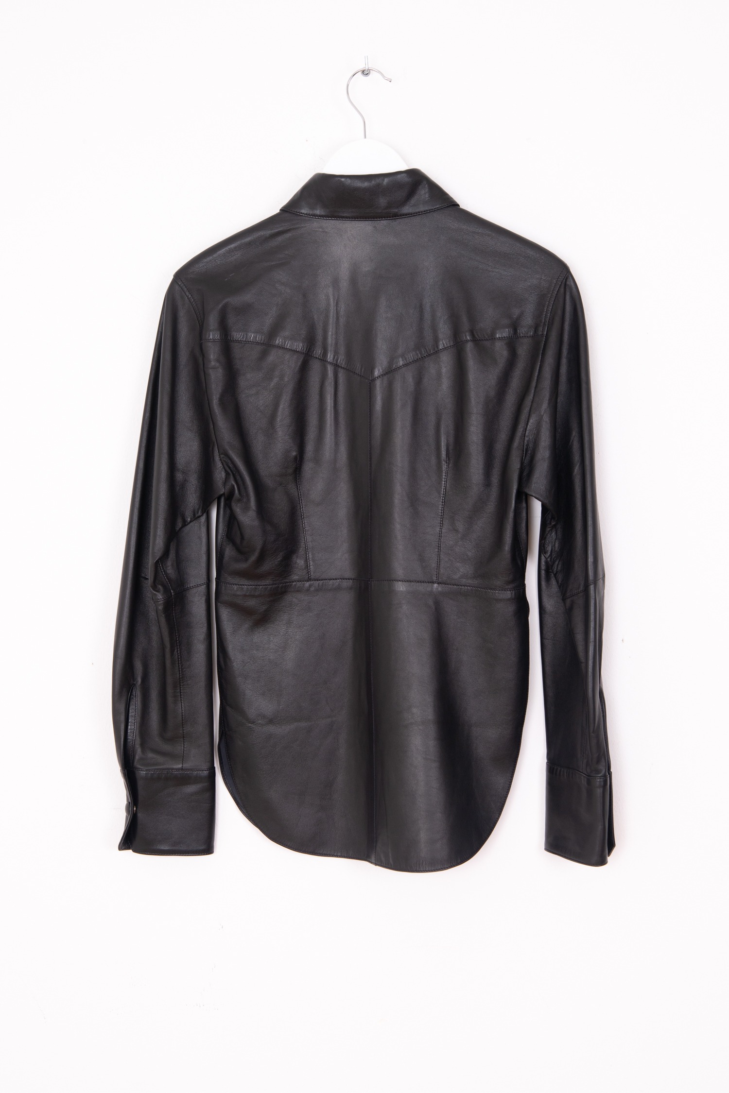 Isabel Marant Lederhemd in Schwarz