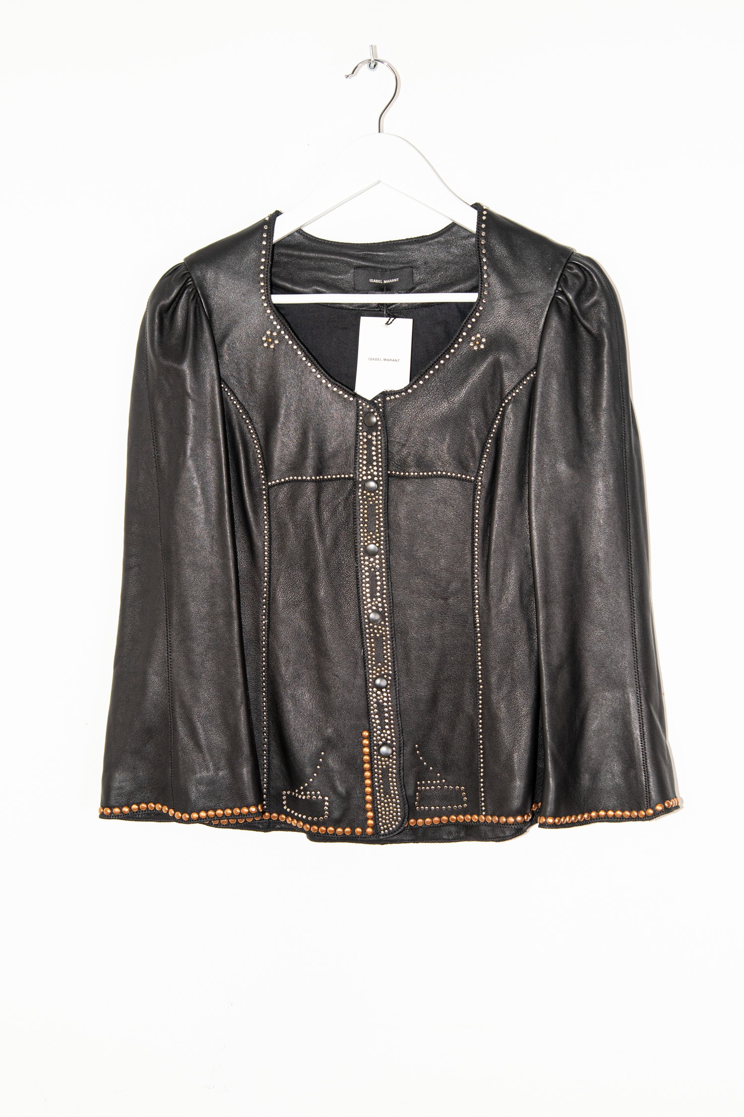 Isabel Marant "Blizzy" Lederjacke mit Nieten
