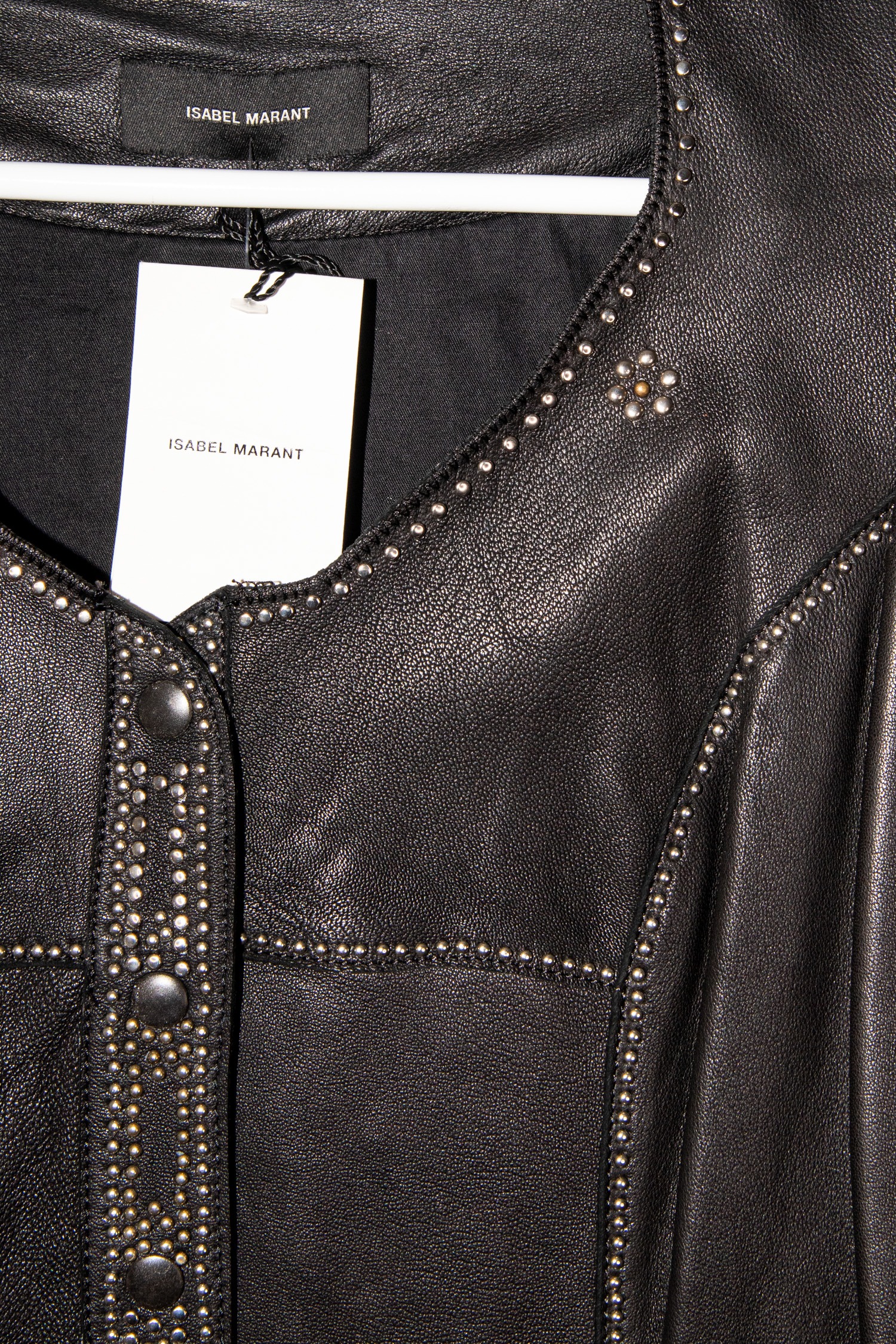 Isabel Marant "Blizzy" Lederjacke mit Nieten