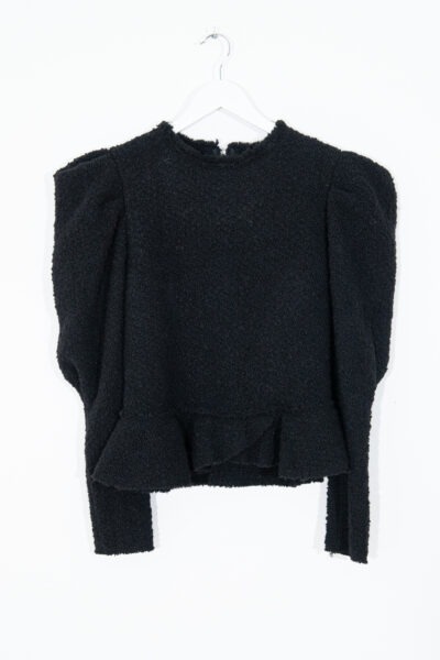 Isabel Marant "Giamili Bouclé" Oberteil in Schwarz