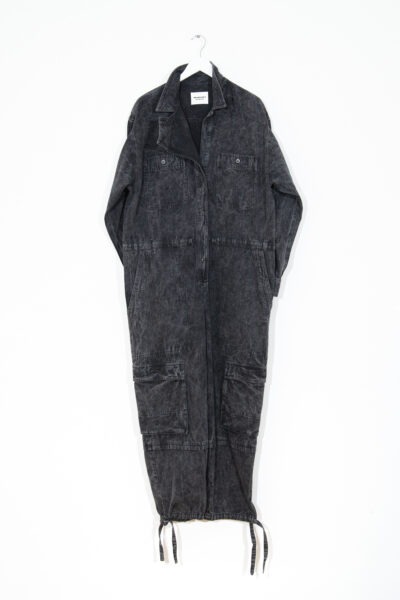 Marant Etoile "Idany" Overall aus Denim in Anthrazit und Grau